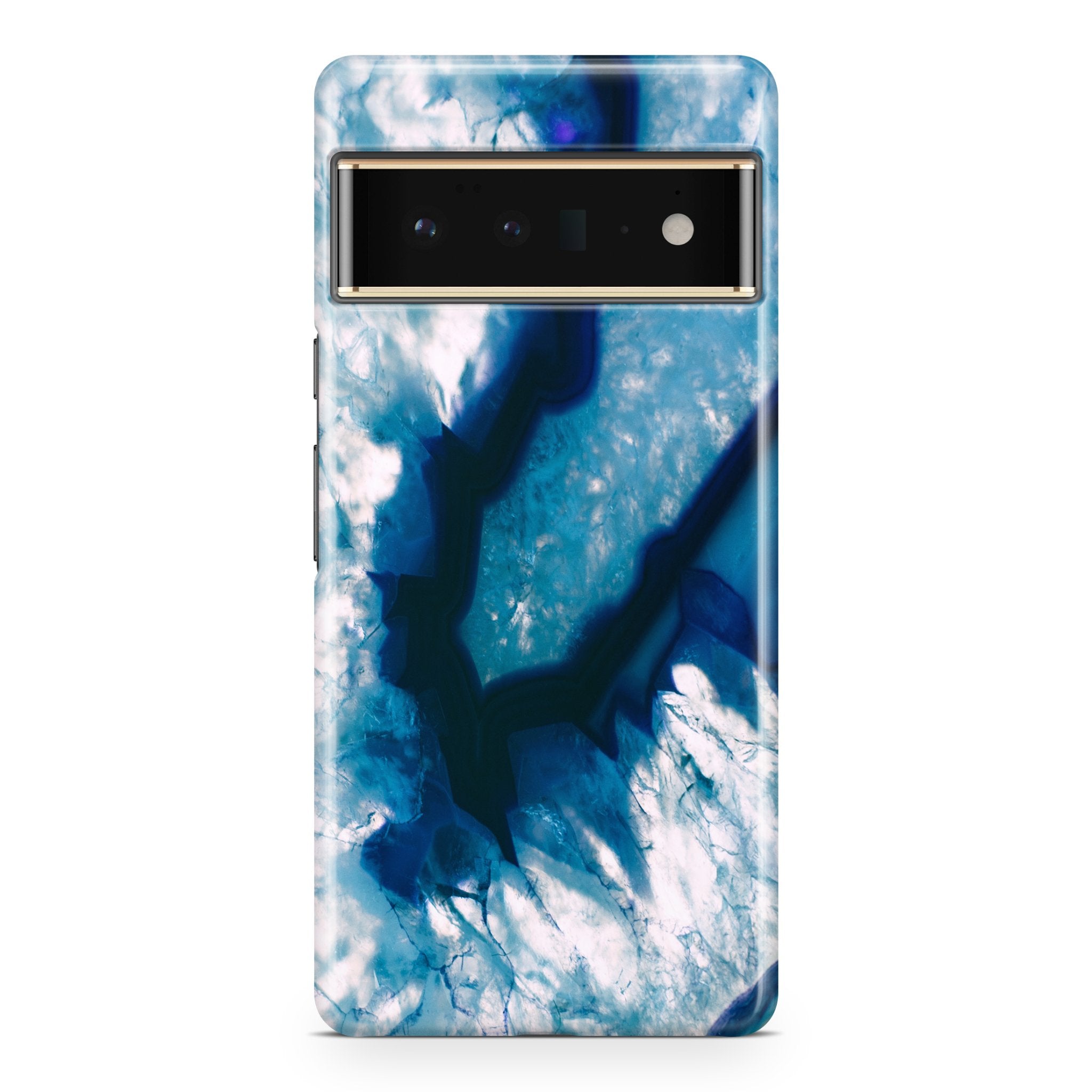 Blue Geode III - Google phone case designs by CaseSwagger