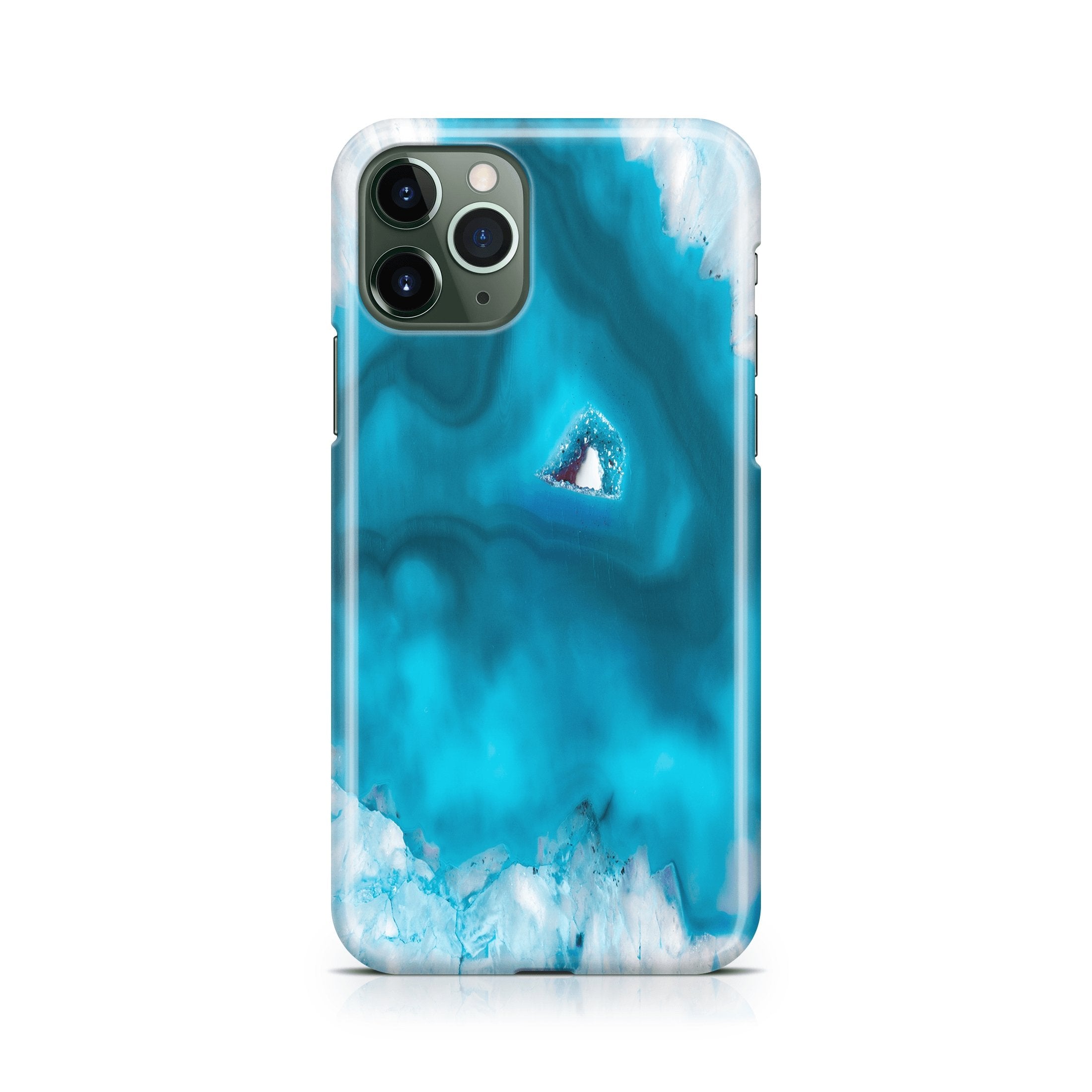 Blue Geode I - iPhone phone case designs by CaseSwagger