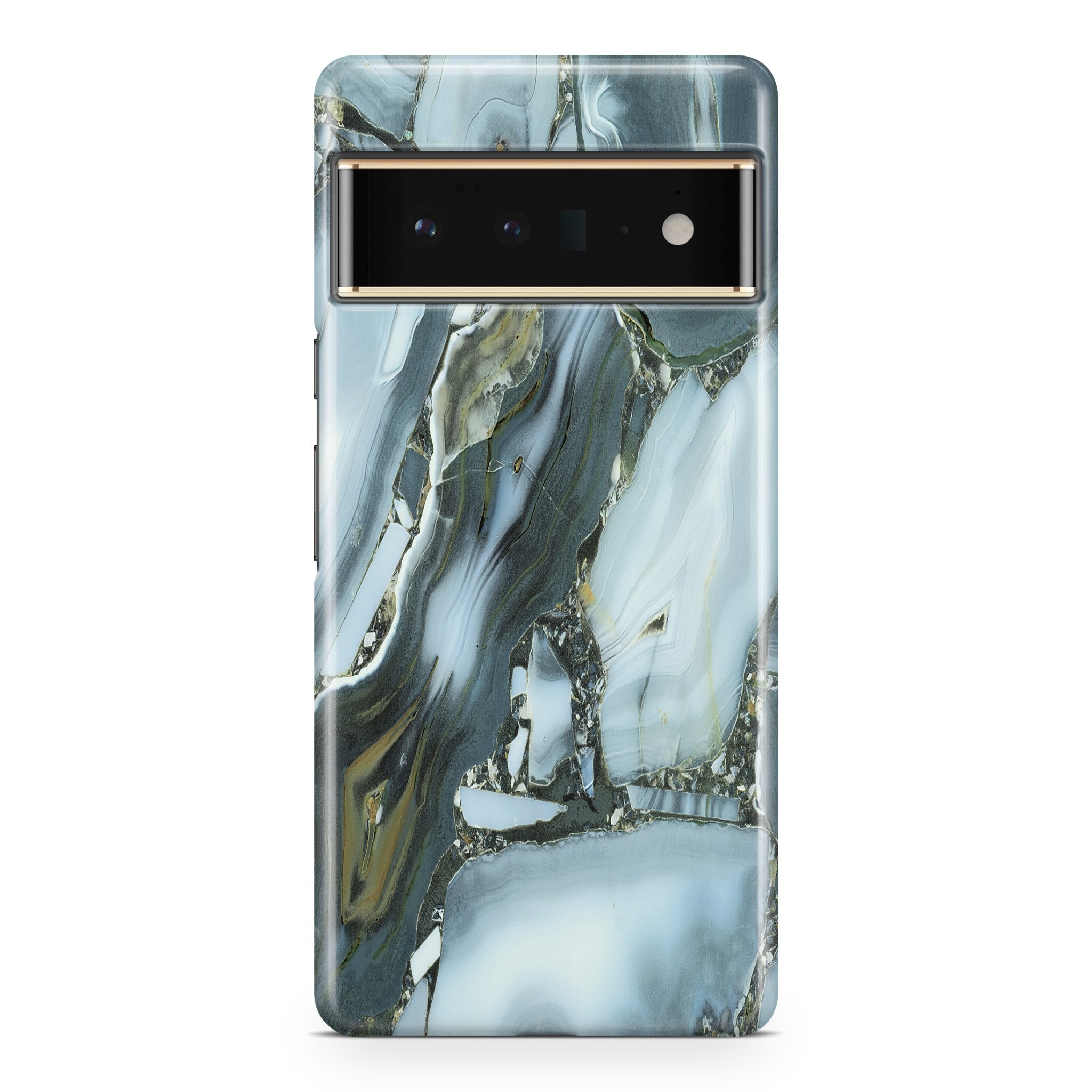 Blue Grey Agate - Google phone case designs by CaseSwagger