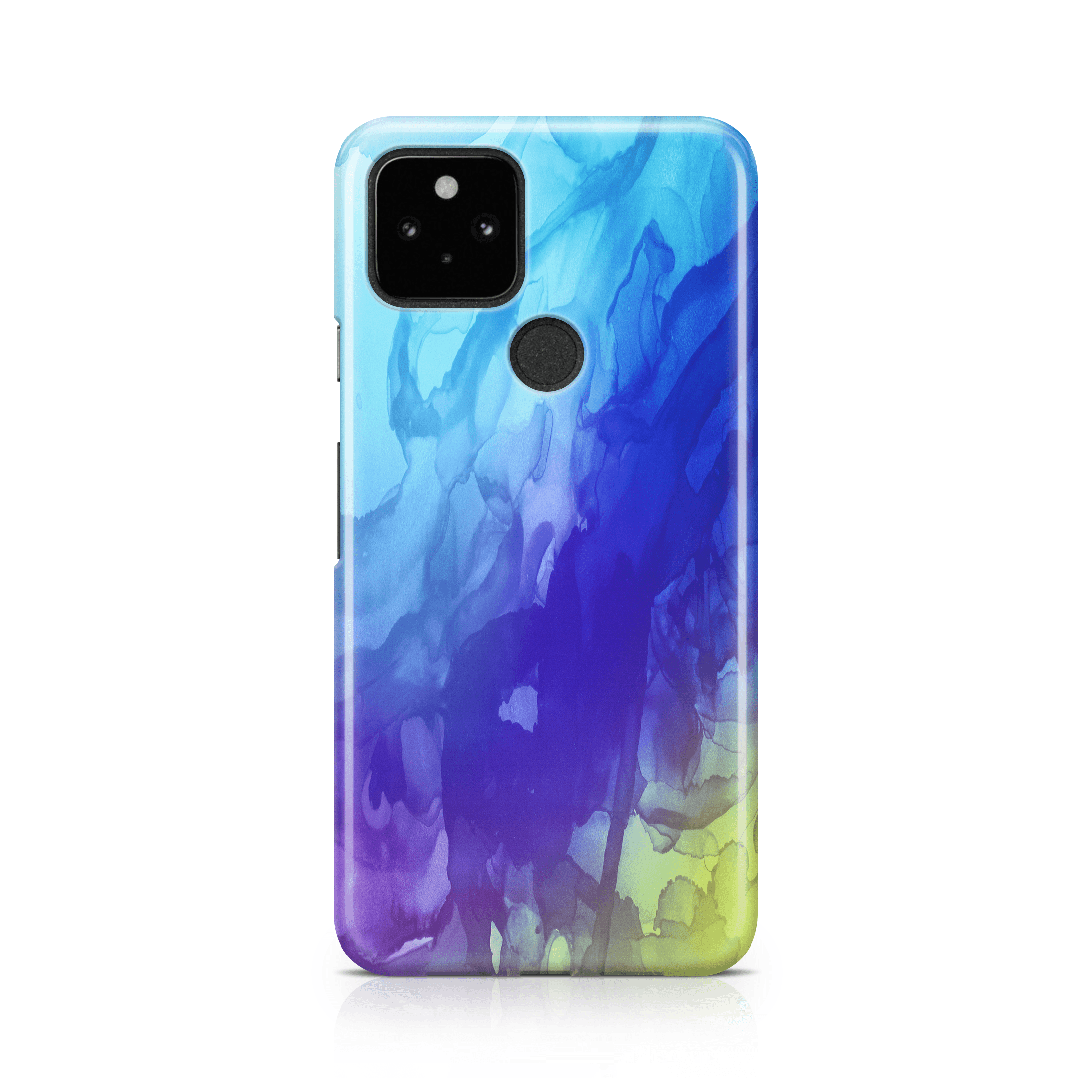 Blue InkDeco - Google phone case designs by CaseSwagger