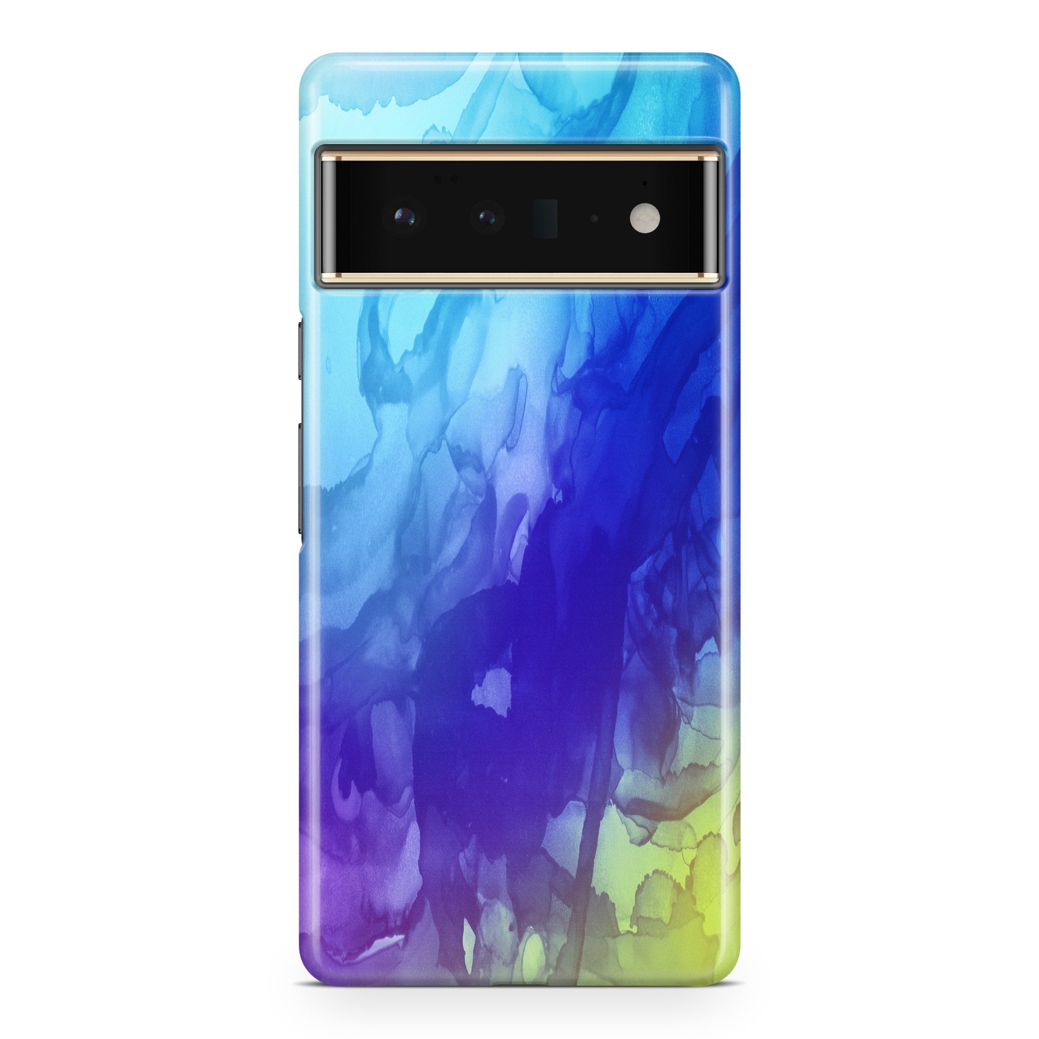 Blue InkDeco - Google phone case designs by CaseSwagger