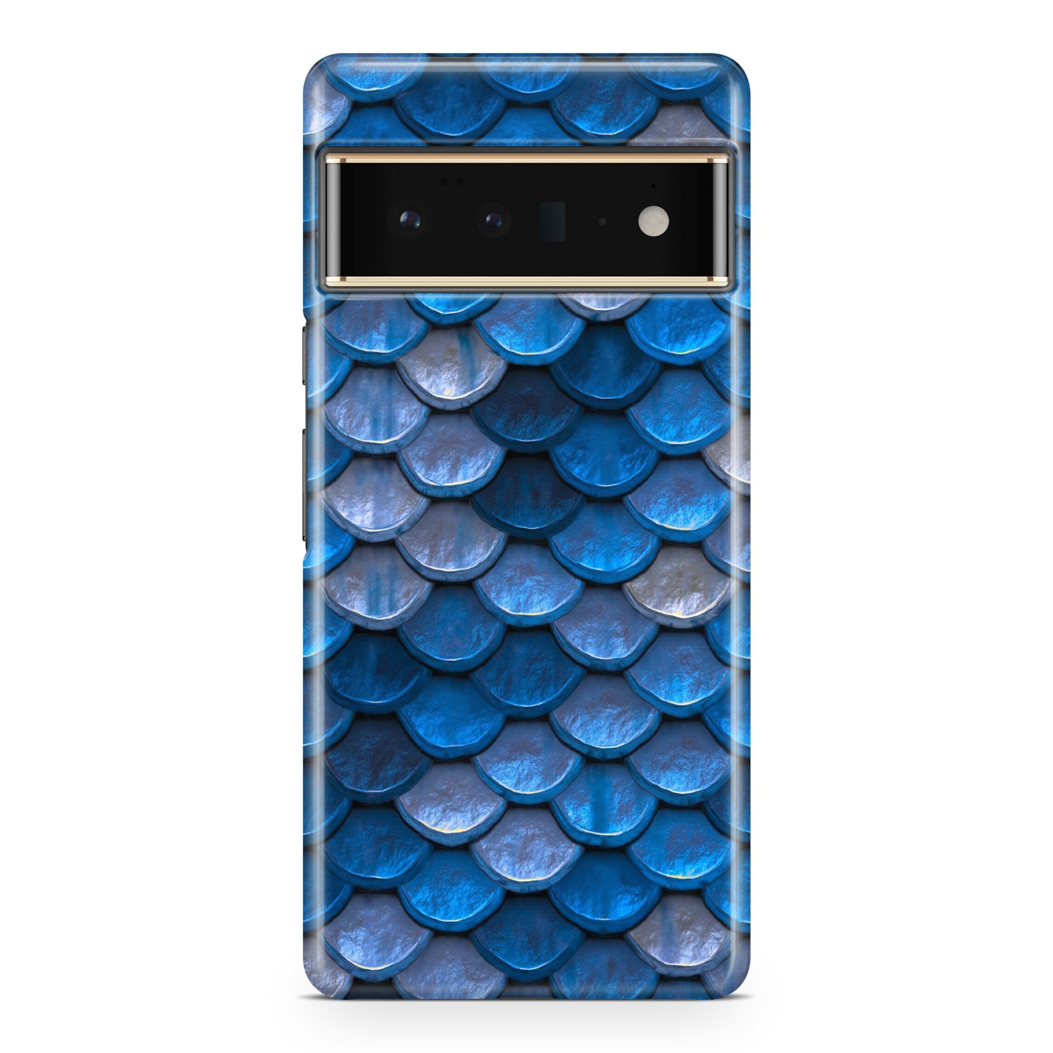 Blue Mermaid Scale - Google phone case designs by CaseSwagger