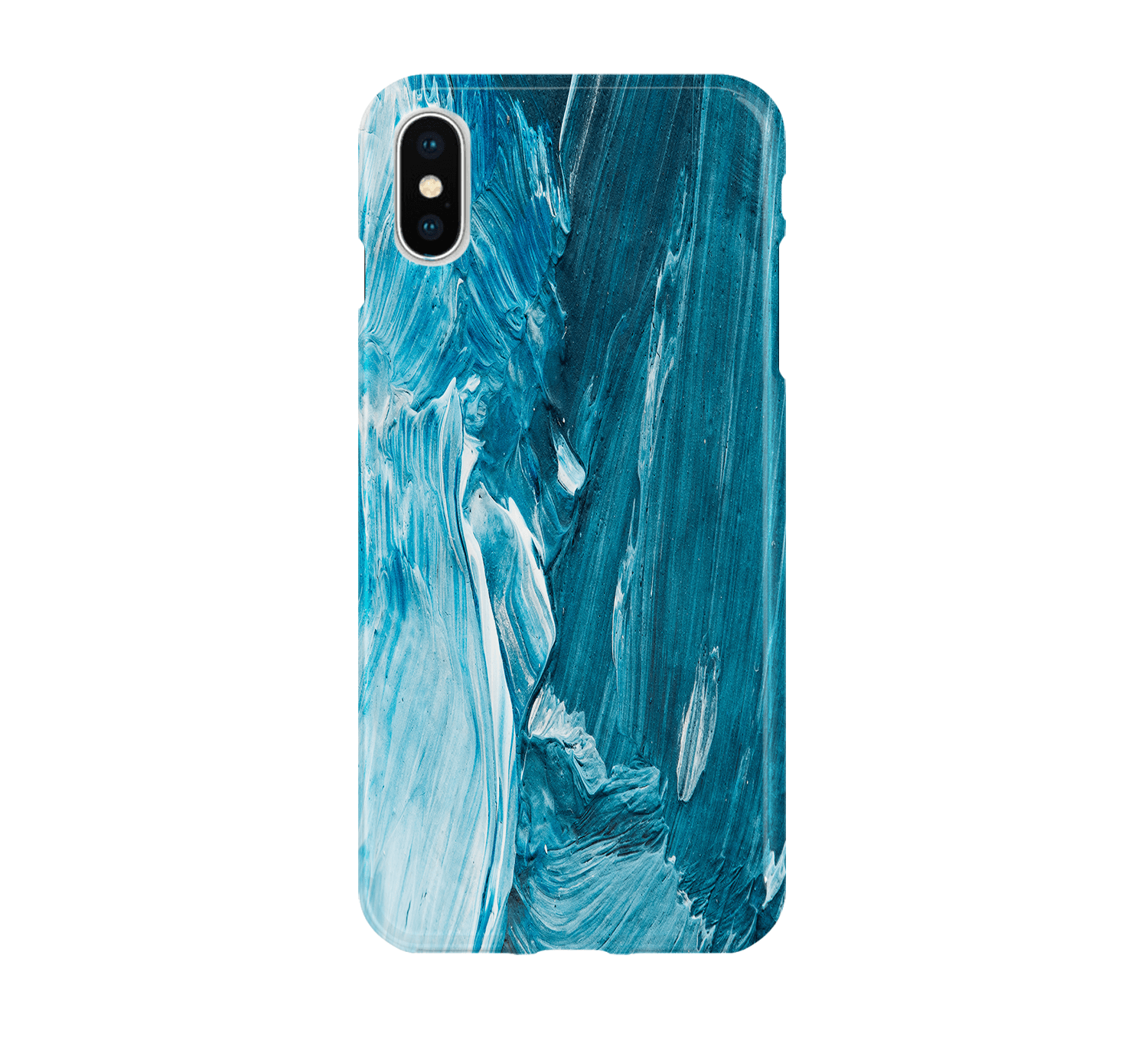 Blue Oil Paint III - iPhone phone case designs by CaseSwagger