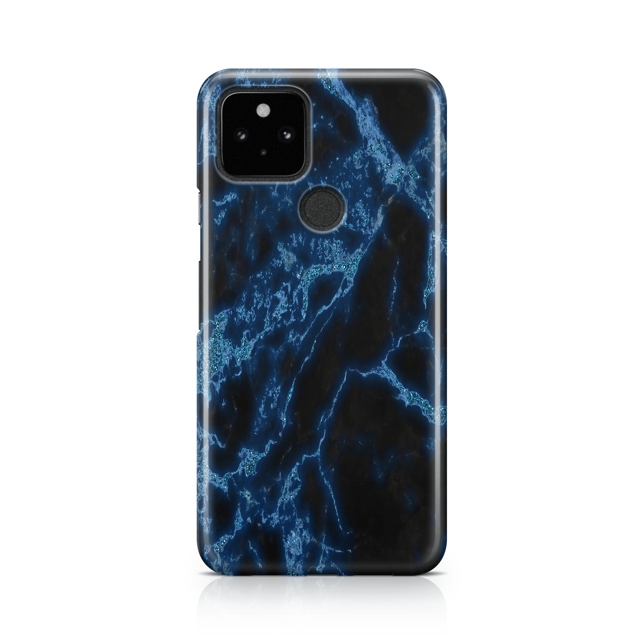 Blue Sparkle Marble - Google phone case designs by CaseSwagger