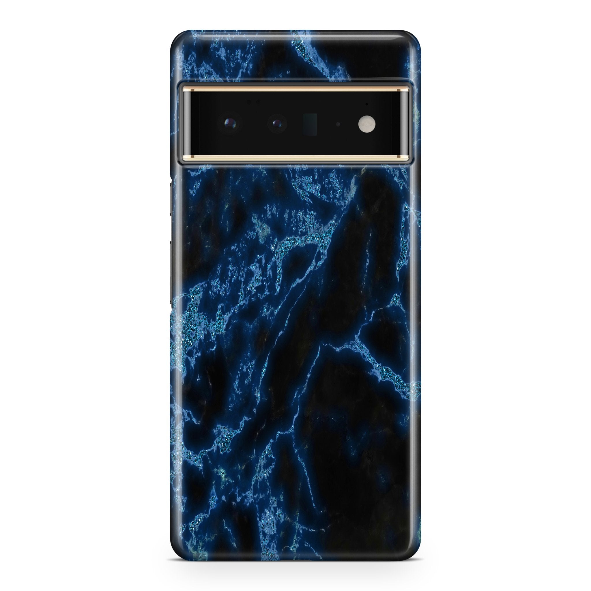 Blue Sparkle Marble - Google phone case designs by CaseSwagger