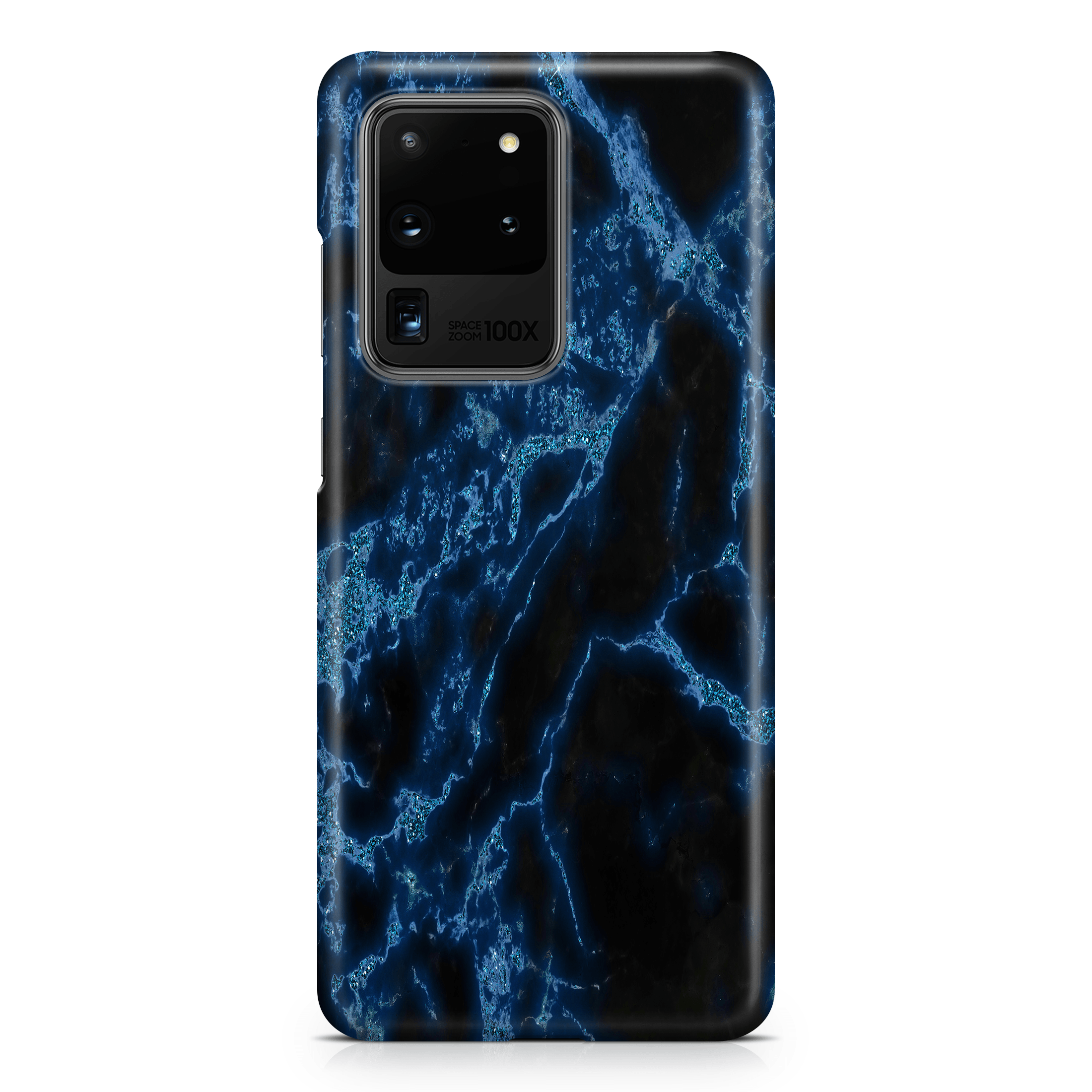 Blue Sparkle Marble - Samsung phone case designs by CaseSwagger