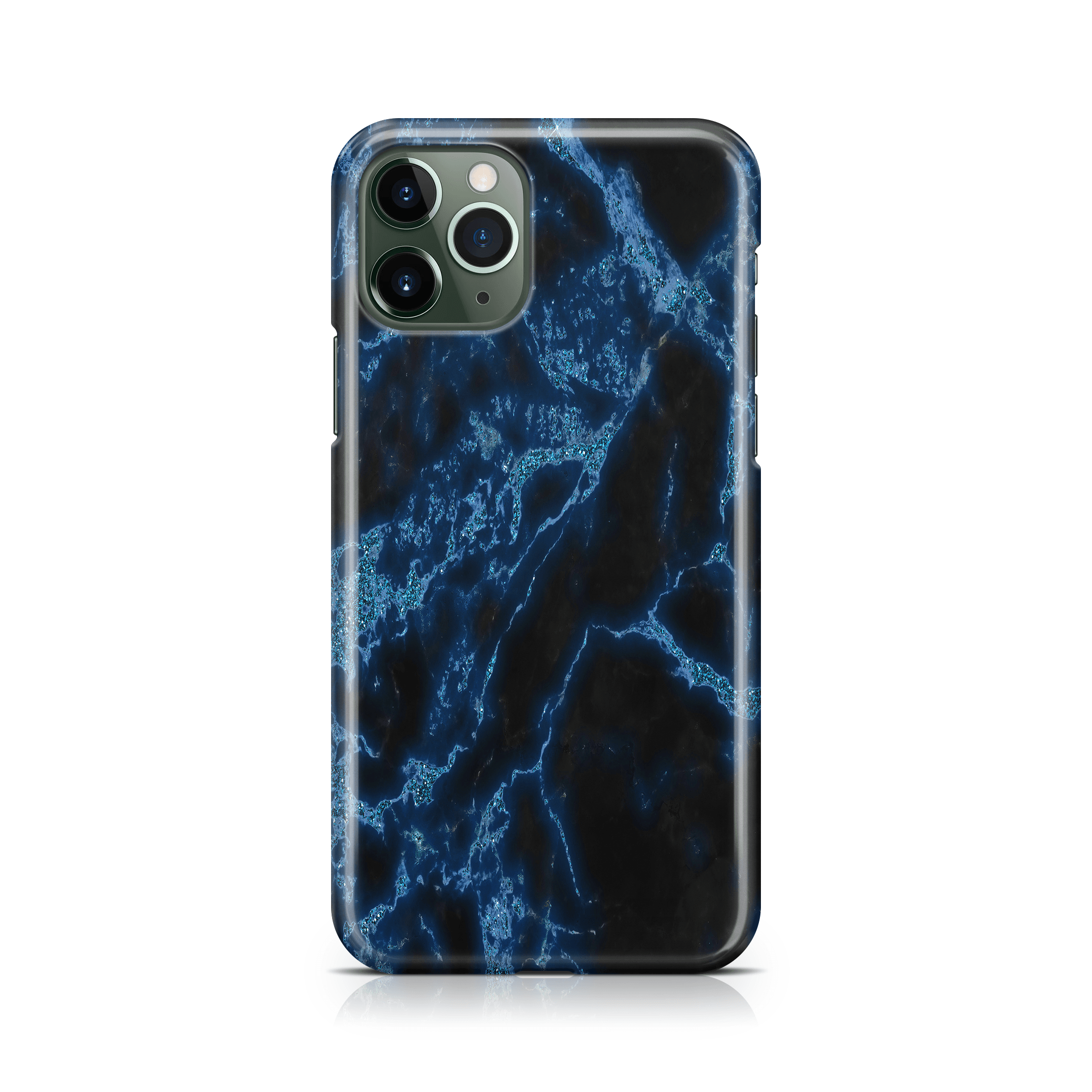 Blue Sparkle Marble - iPhone phone case designs by CaseSwagger