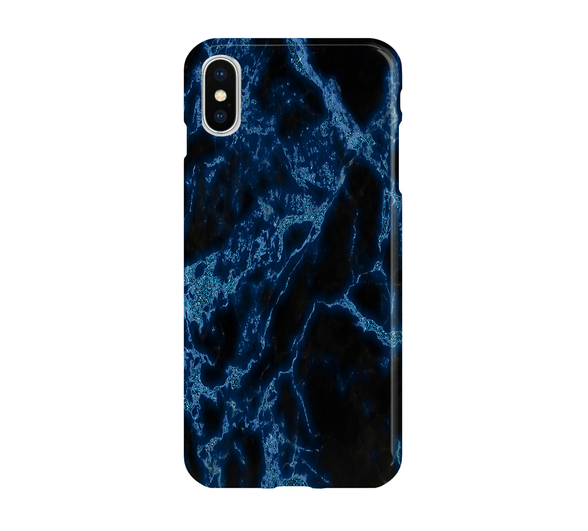 Blue Sparkle Marble - iPhone phone case designs by CaseSwagger