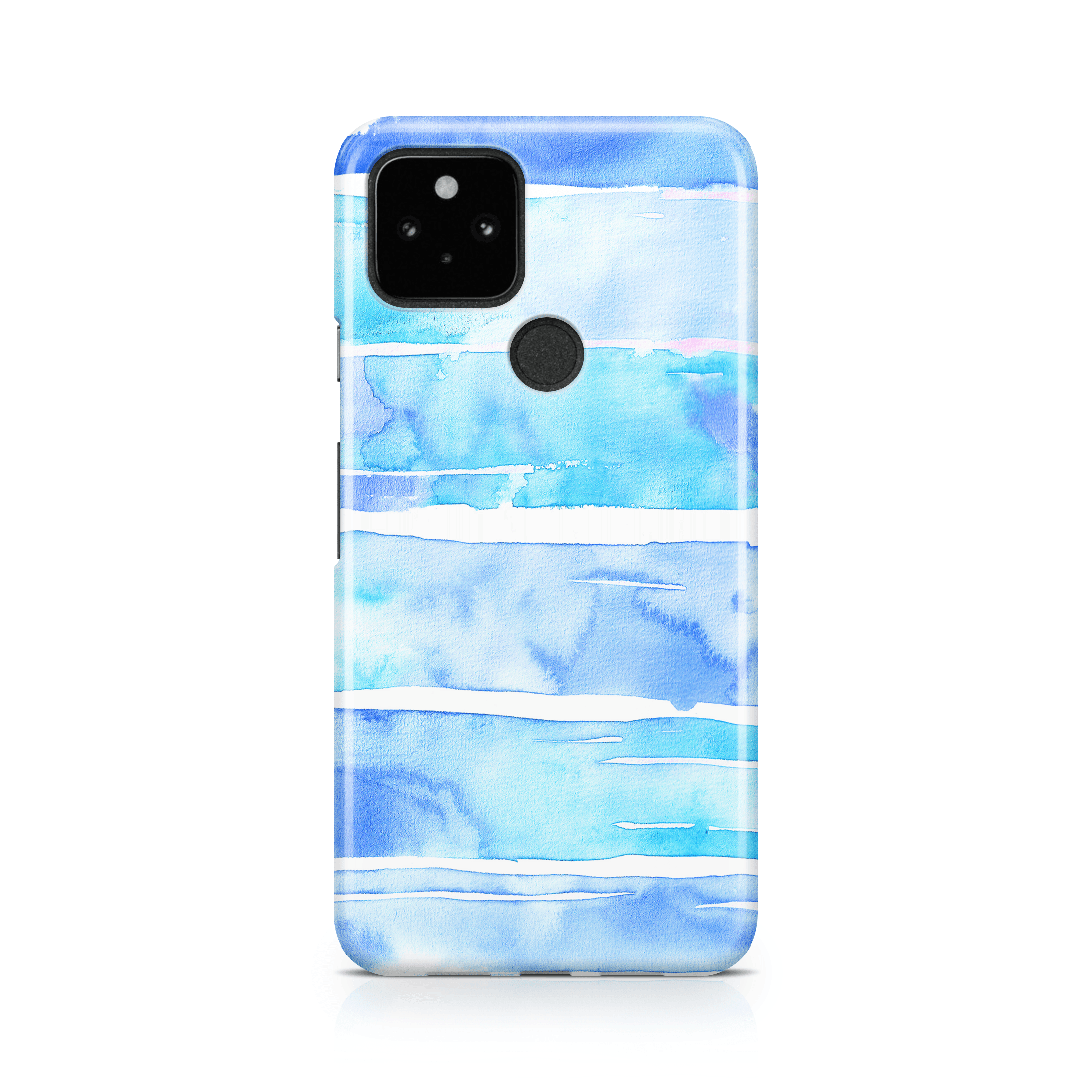 Blue Watercolor Swipe - Google phone case designs by CaseSwagger