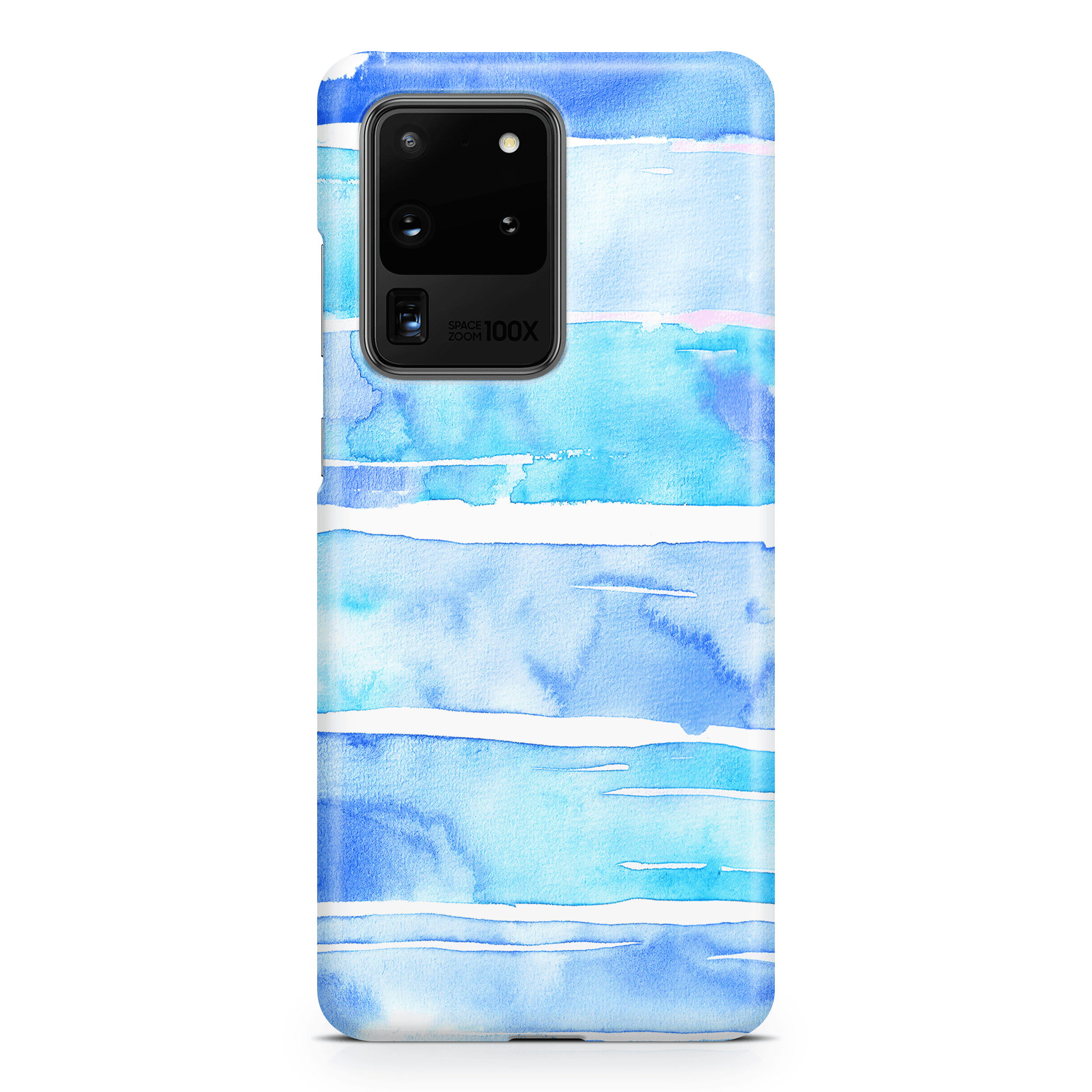 Blue Watercolor Swipe - Samsung phone case designs by CaseSwagger