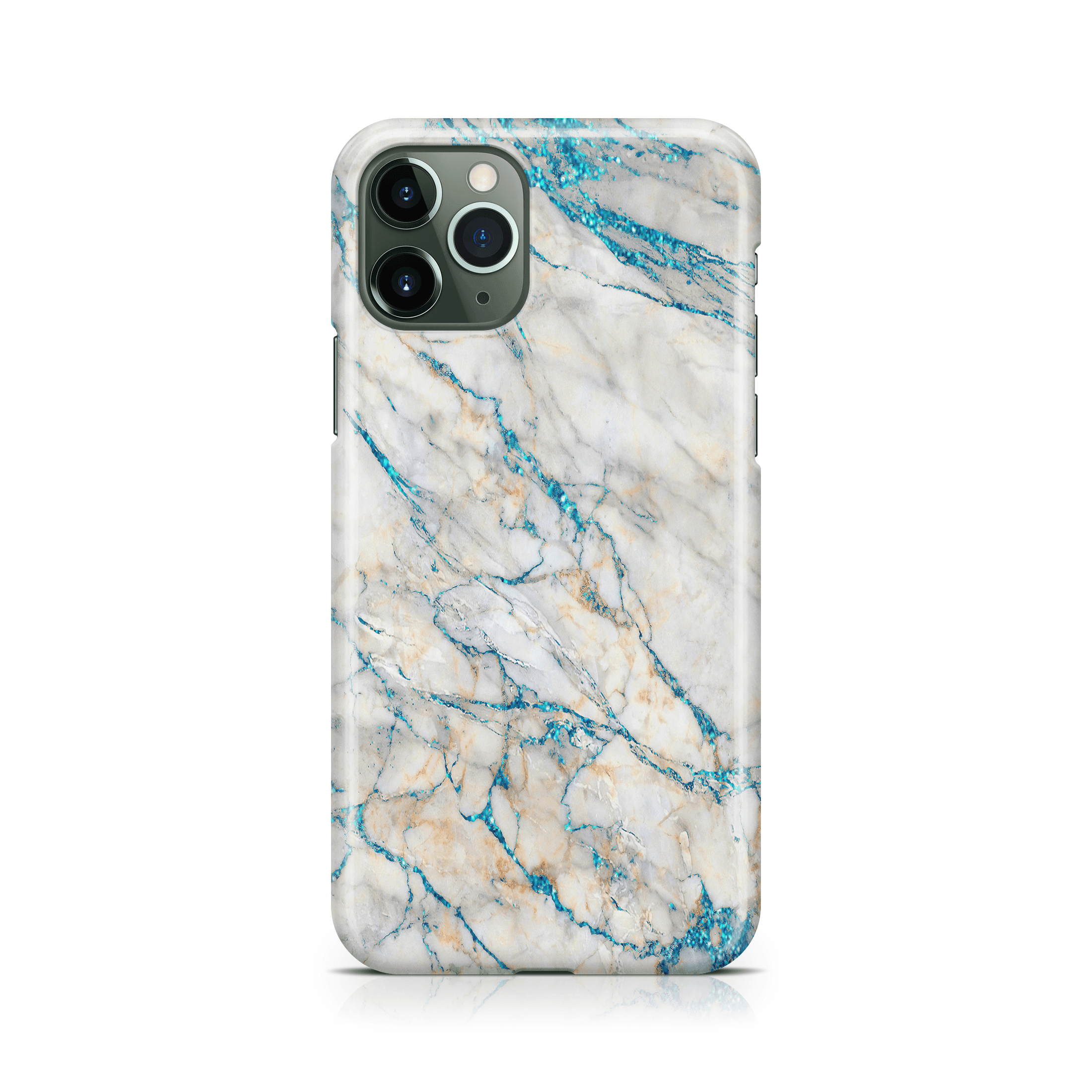 Blue White Marble - iPhone phone case designs by CaseSwagger