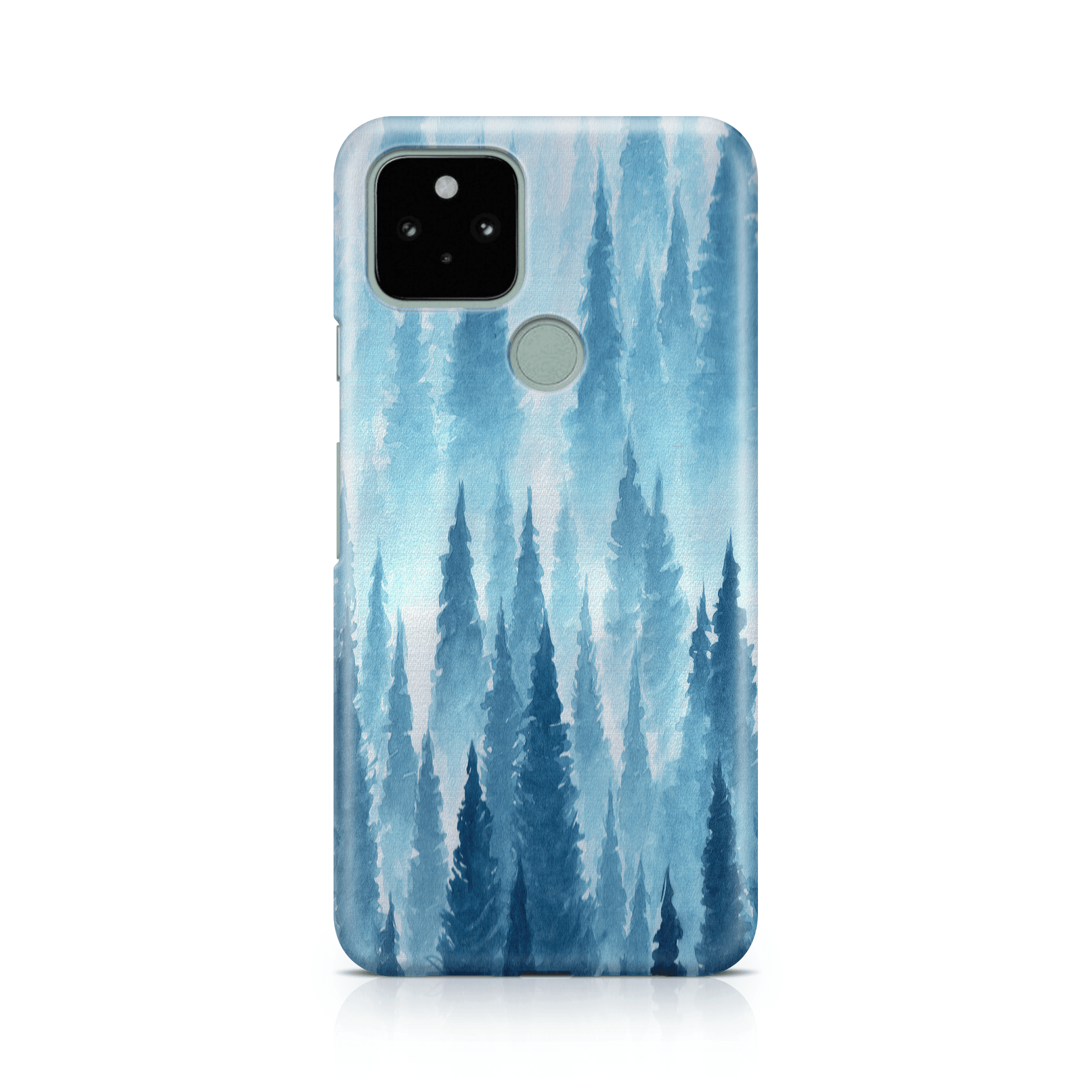 Blue Winter Forest - Google phone case designs by CaseSwagger