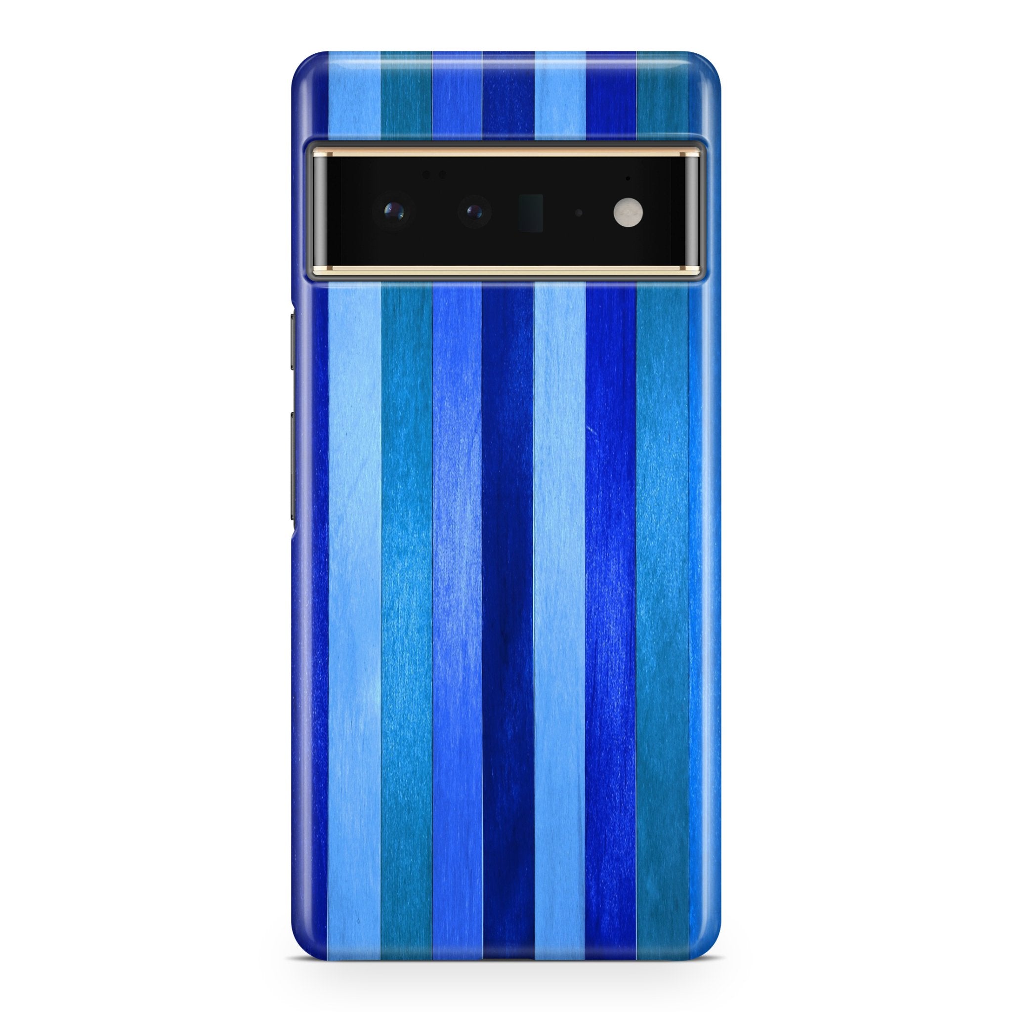 Blue Wood Fence - Google phone case designs by CaseSwagger