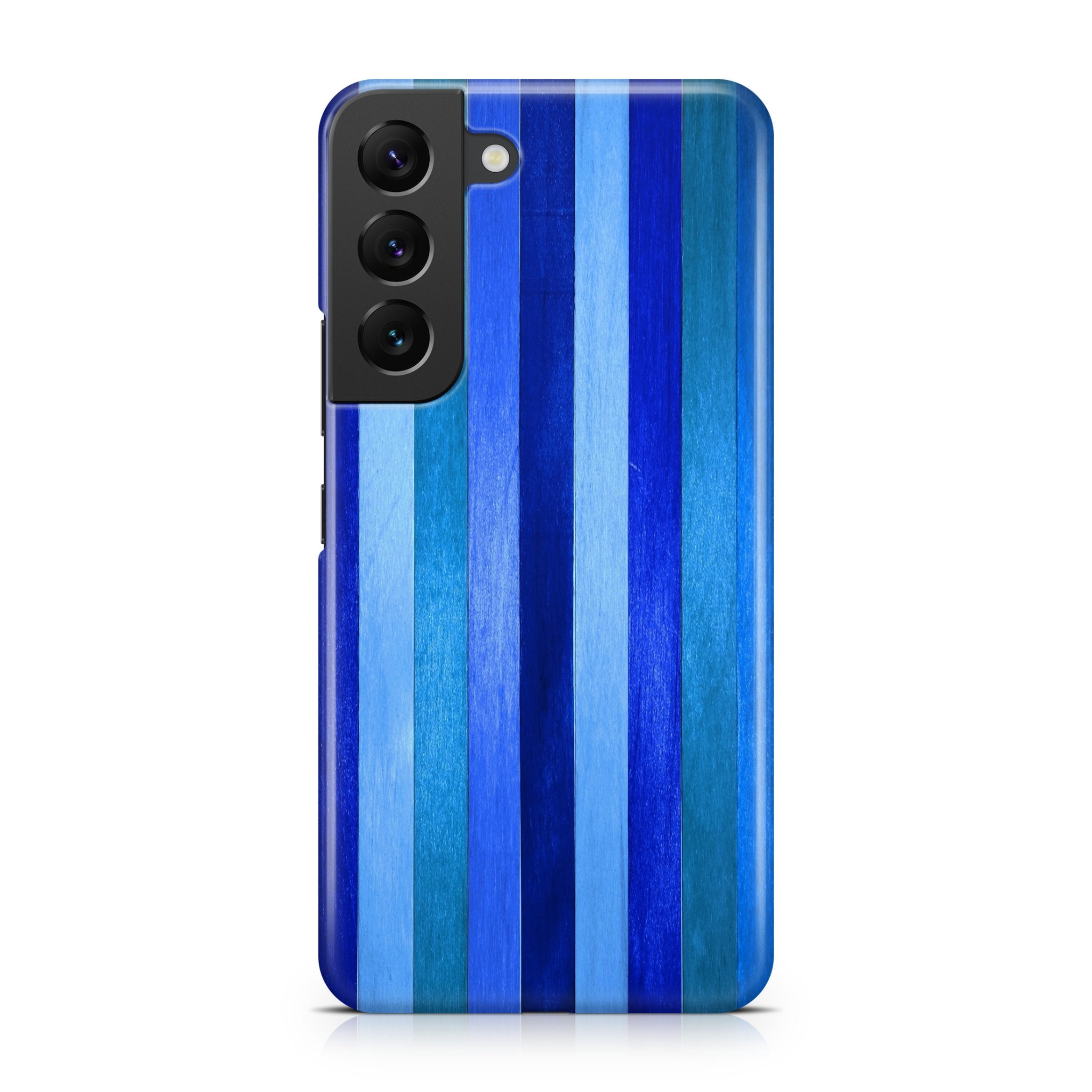 Blue Wood Fence - Samsung phone case designs by CaseSwagger