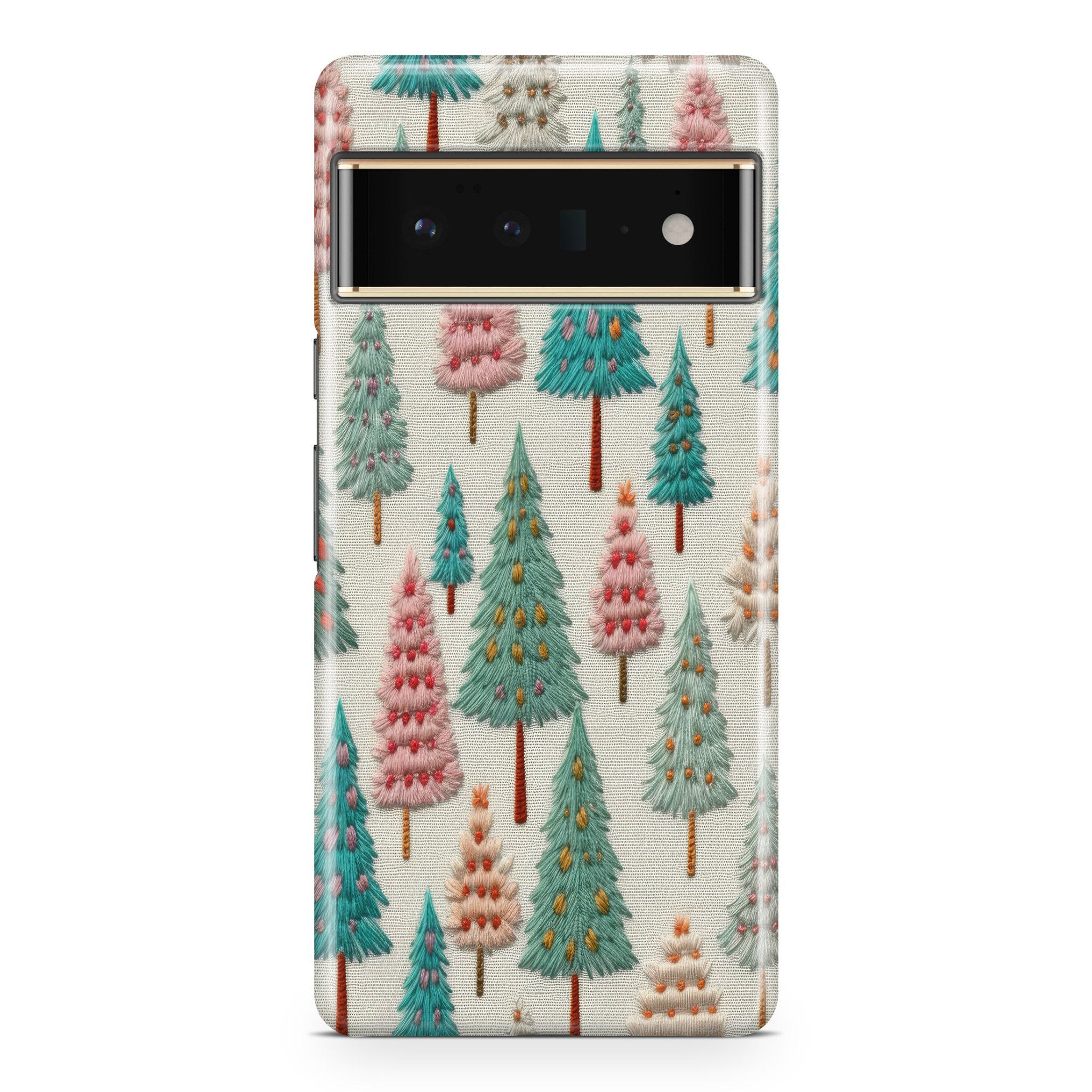 Christmas Trees - Google phone case designs by CaseSwagger