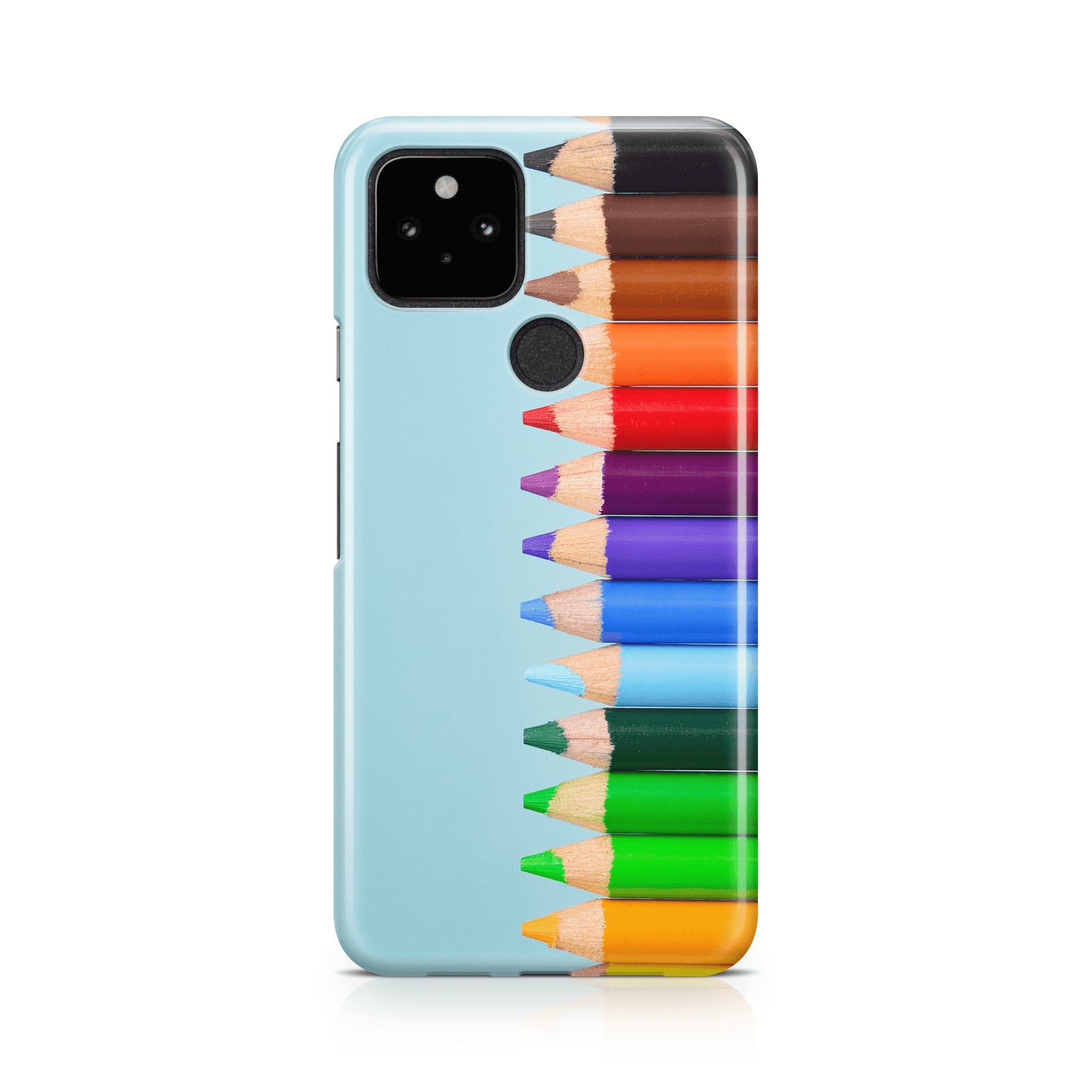 Colored Pencils - Google phone case designs by CaseSwagger