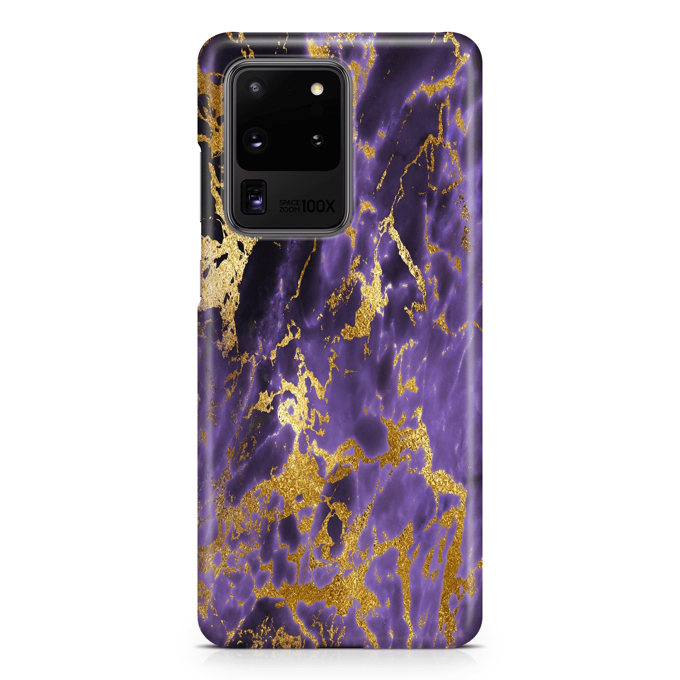 Dark Purple Gold Marble - Samsung