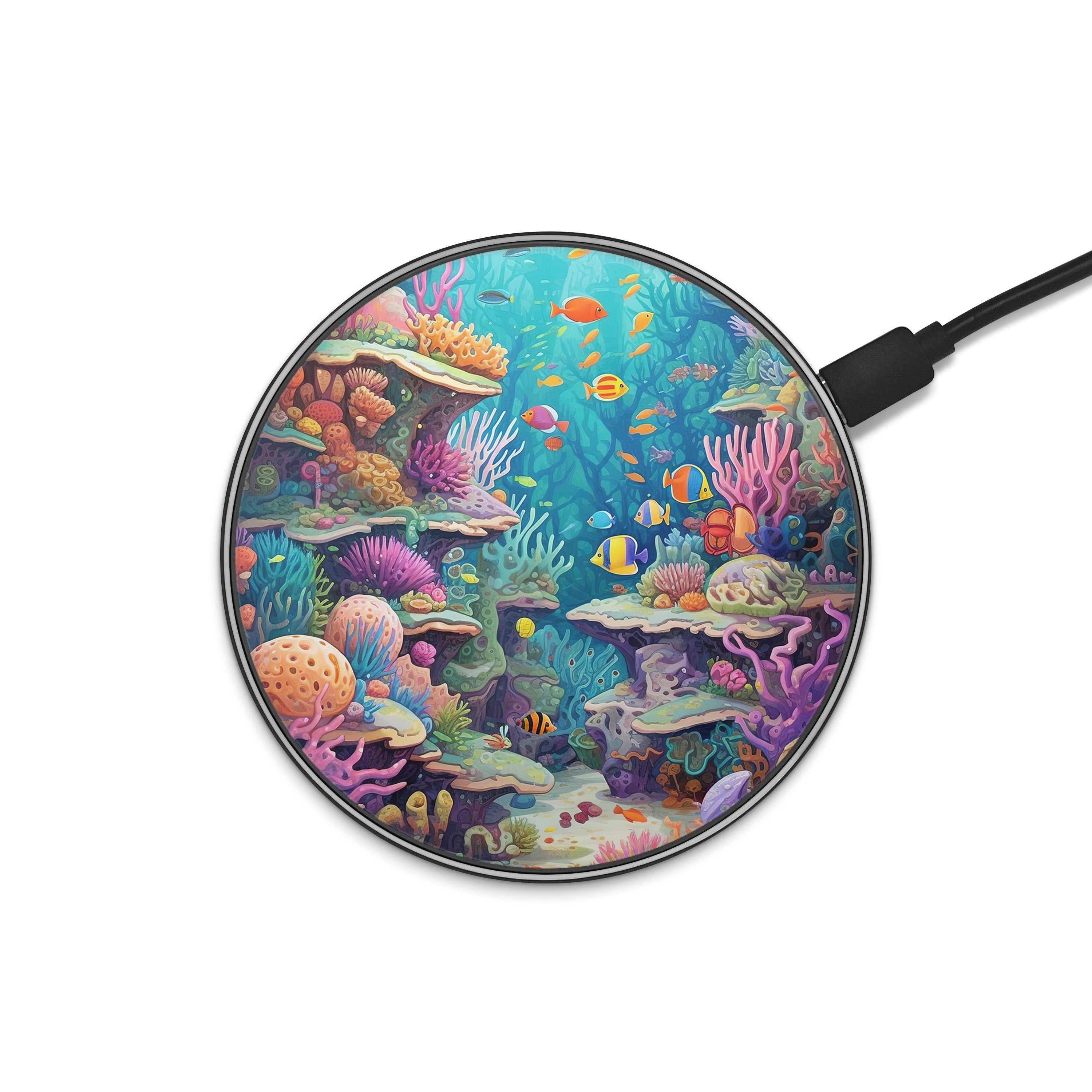 Daydream Coral Wireless Charger phone case designs by CaseSwagger