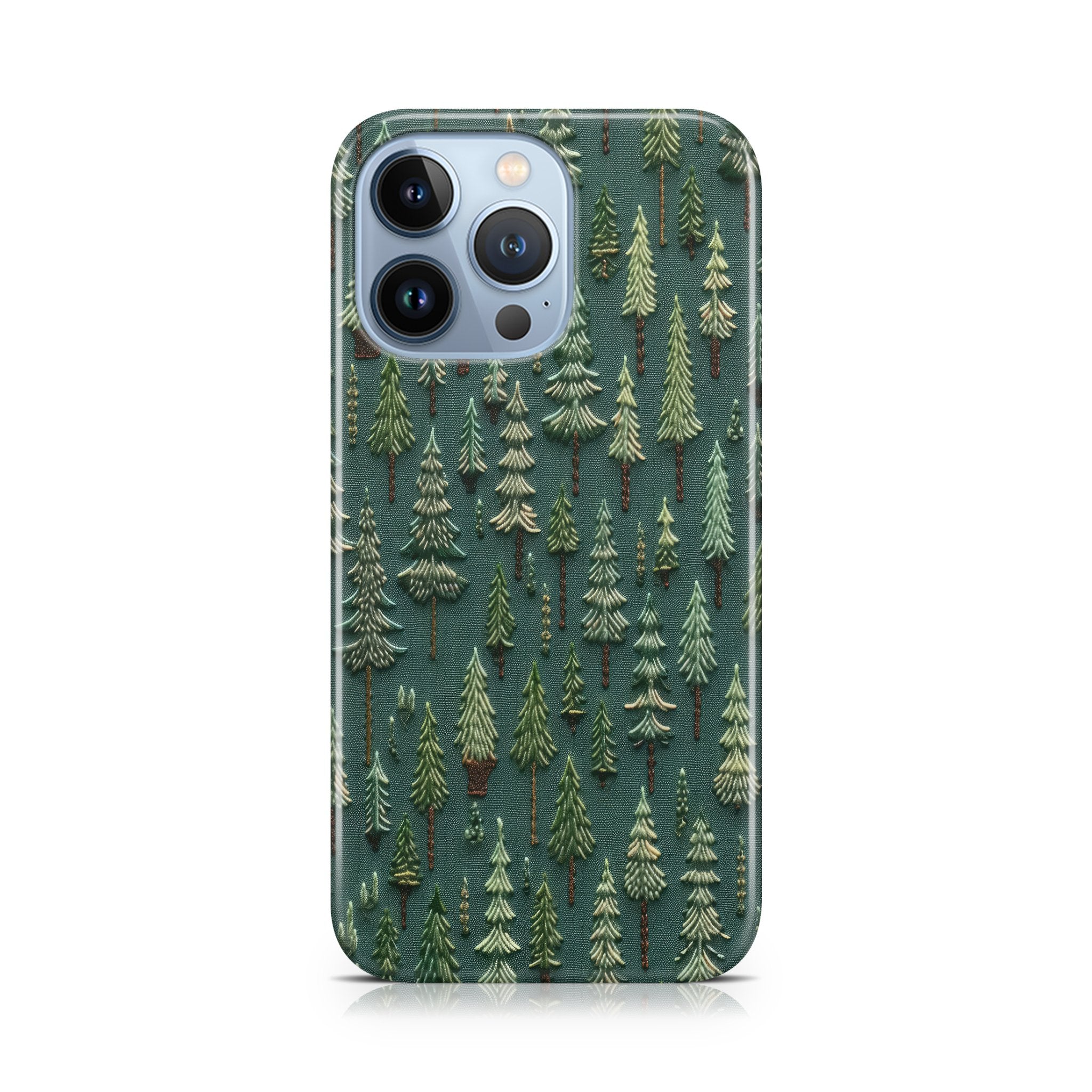 Embroidered Forest - iPhone phone case designs by CaseSwagger