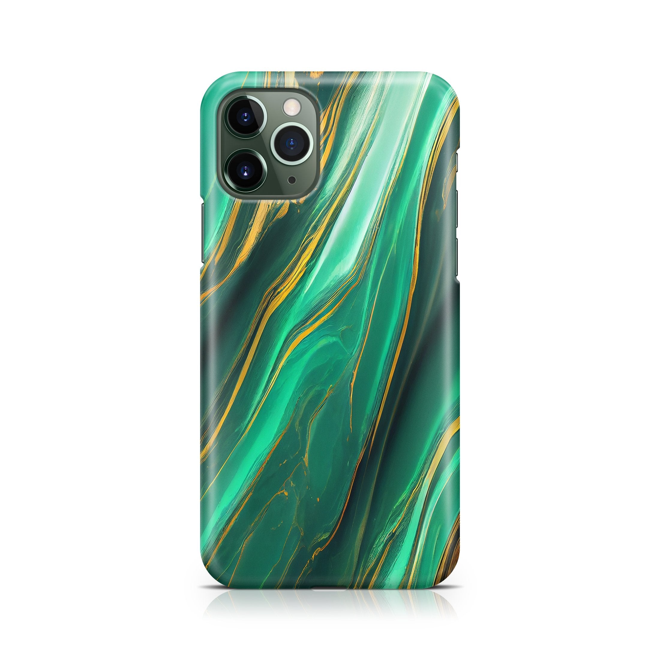 Emerald Marble - iPhone phone case designs by CaseSwagger