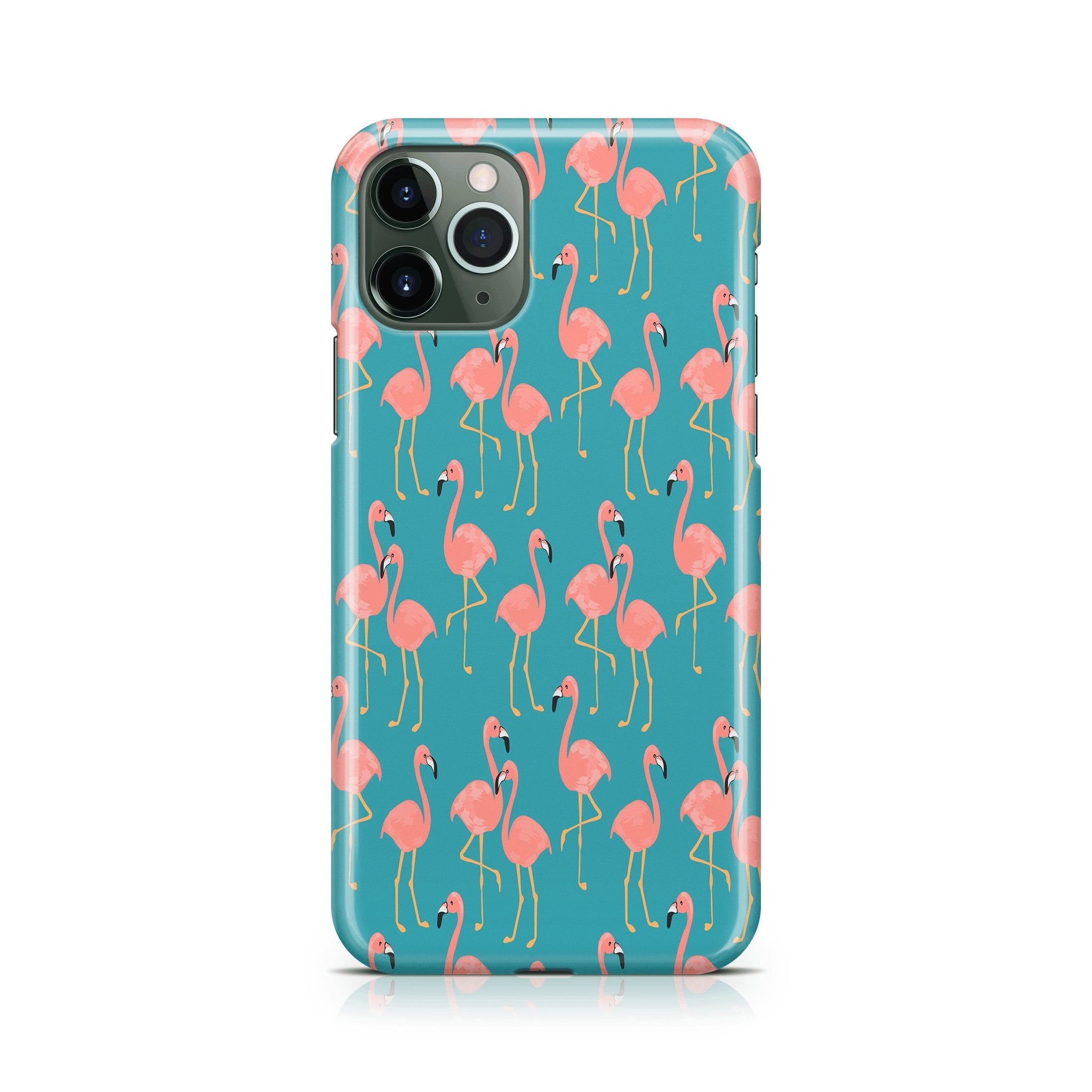 Flamingo Fiesta - iPhone phone case designs by CaseSwagger