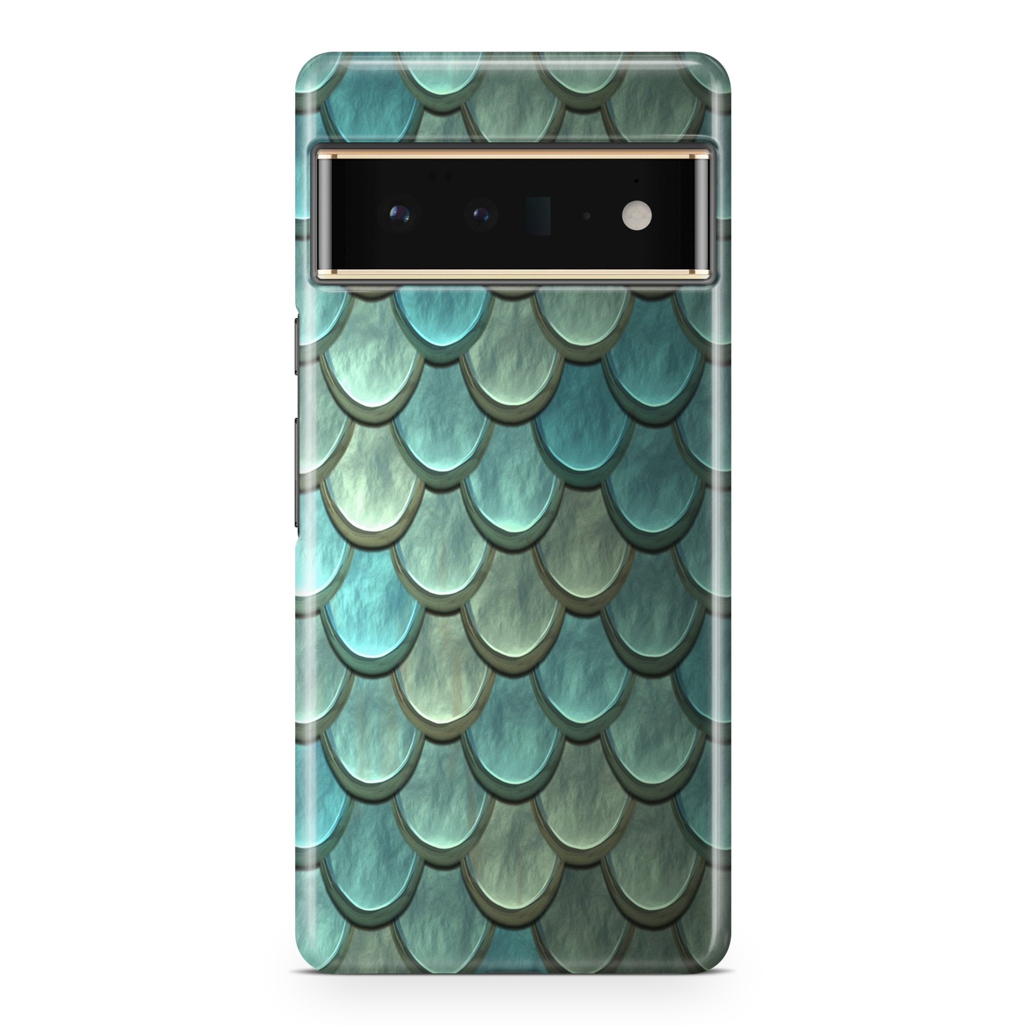 Green Mermaid Scale - Google phone case designs by CaseSwagger