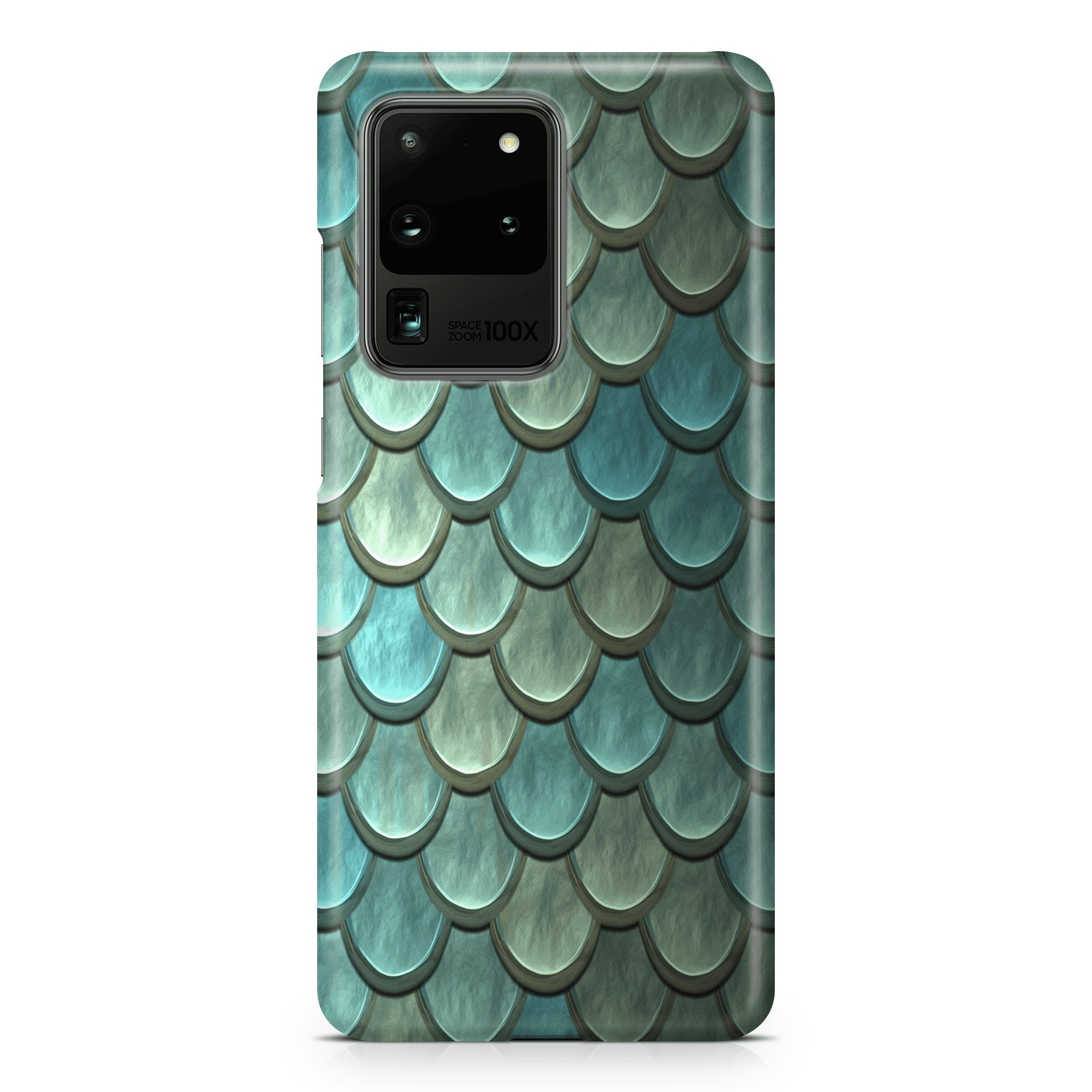 Green Mermaid Scale - Samsung phone case designs by CaseSwagger