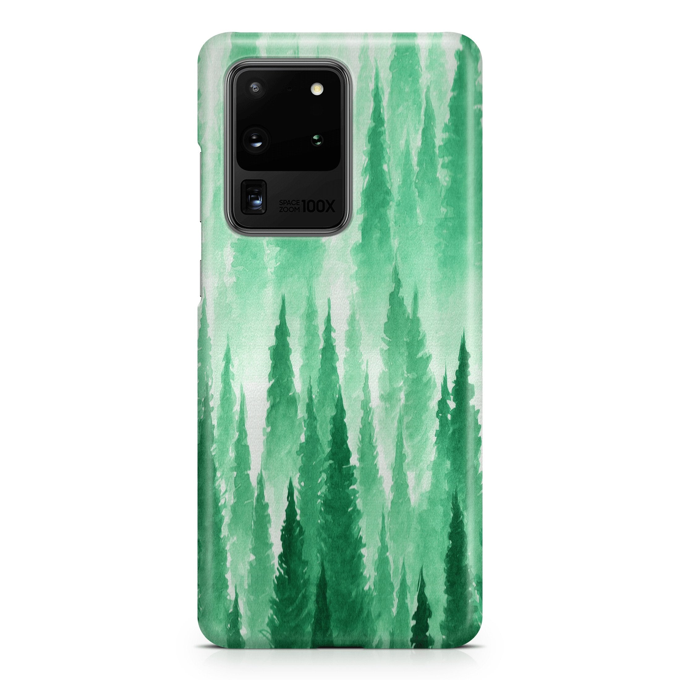Green Mist Forest - Samsung phone case designs by CaseSwagger
