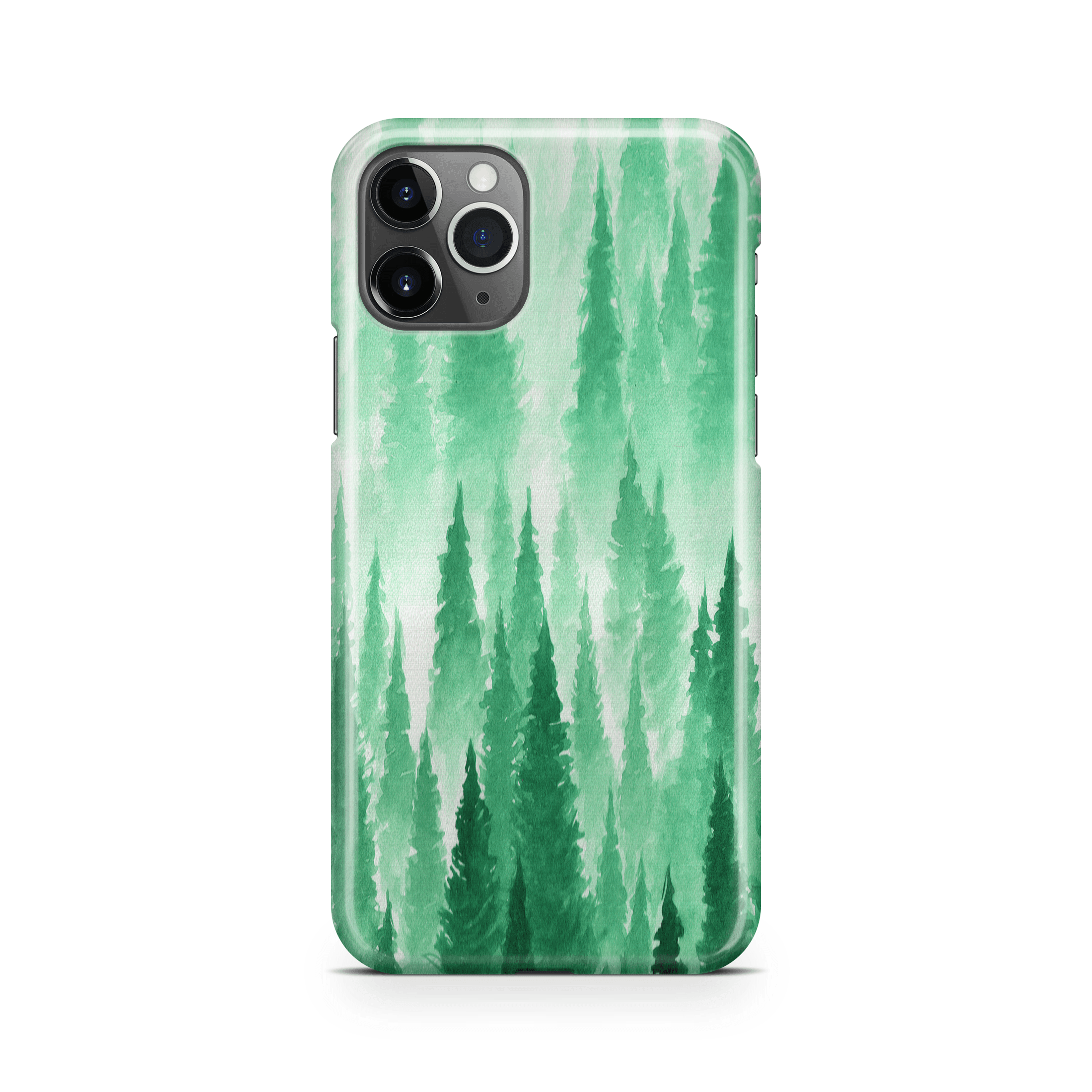 Green Mist Forest - iPhone phone case designs by CaseSwagger