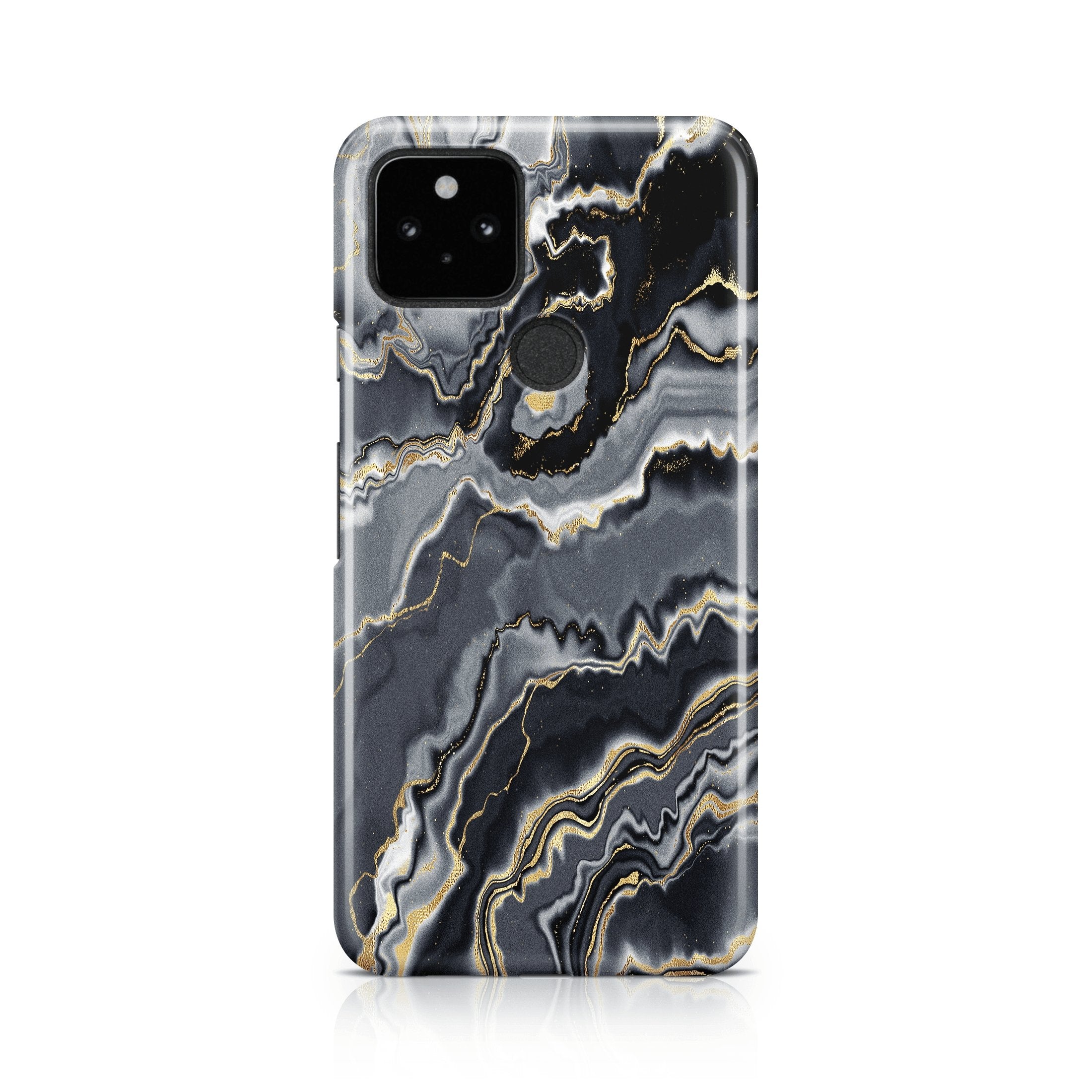 Grey & Gold Agate - Google phone case designs by CaseSwagger