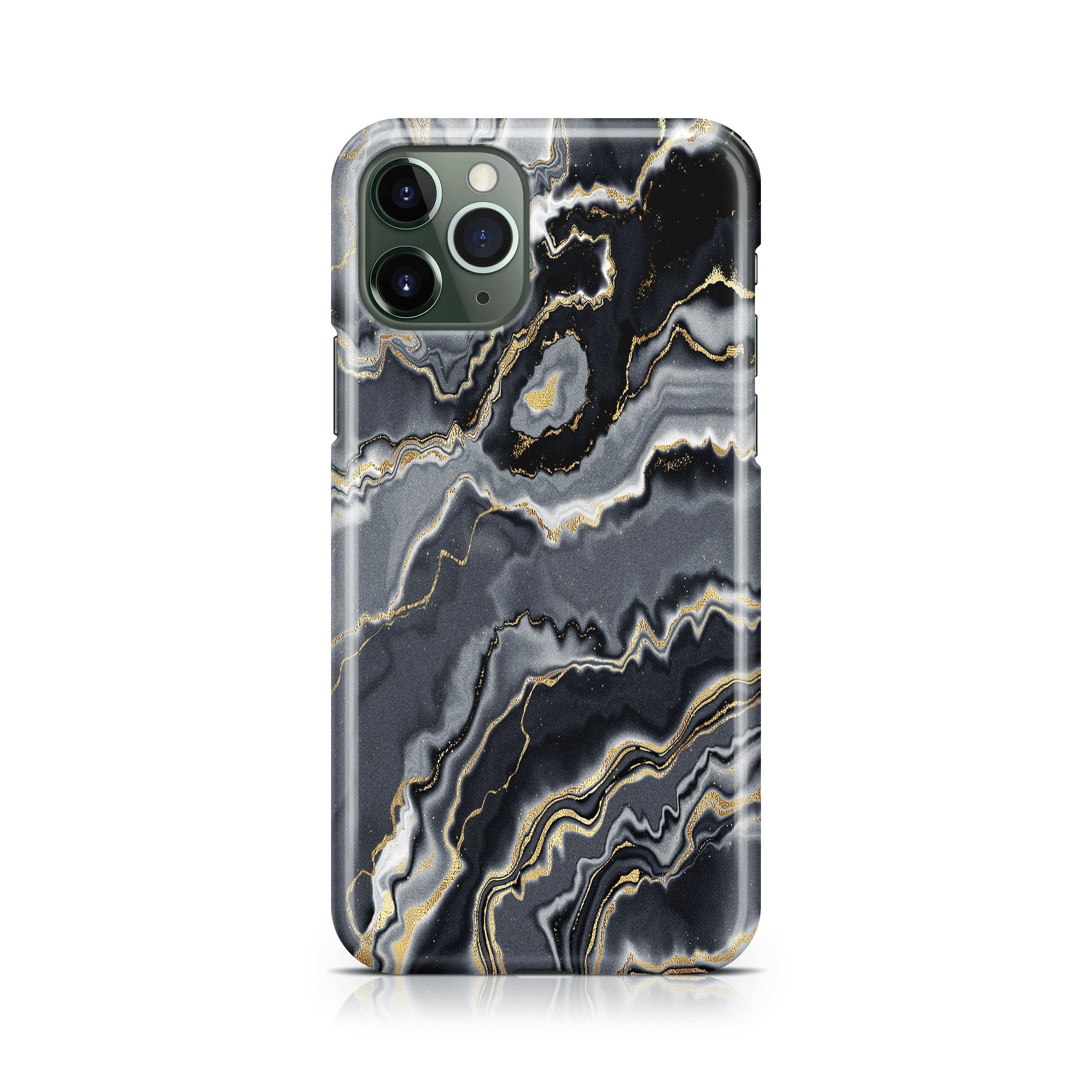 Grey & Gold Agate - iPhone phone case designs by CaseSwagger