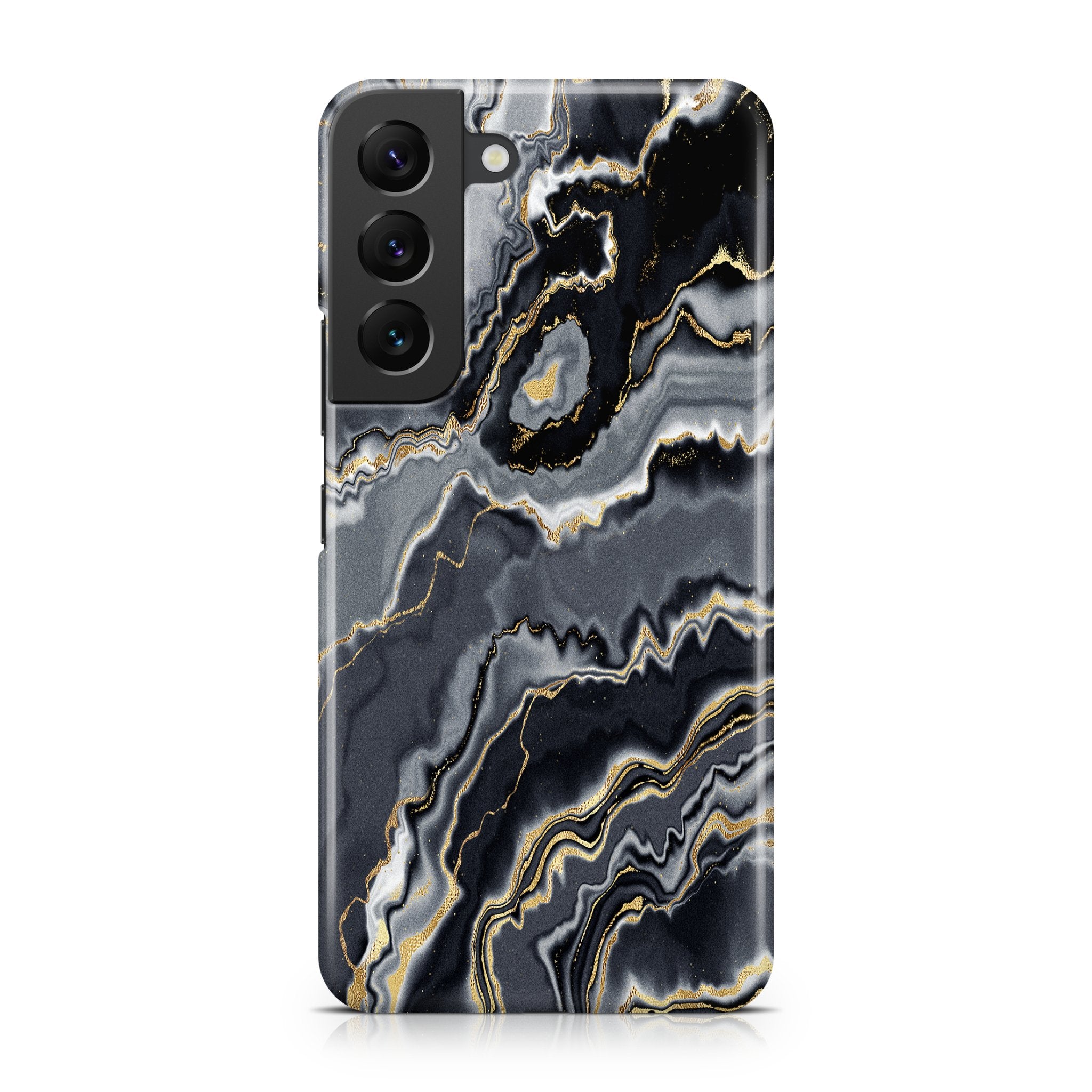 Grey & Gold Agate - Samsung phone case designs by CaseSwagger