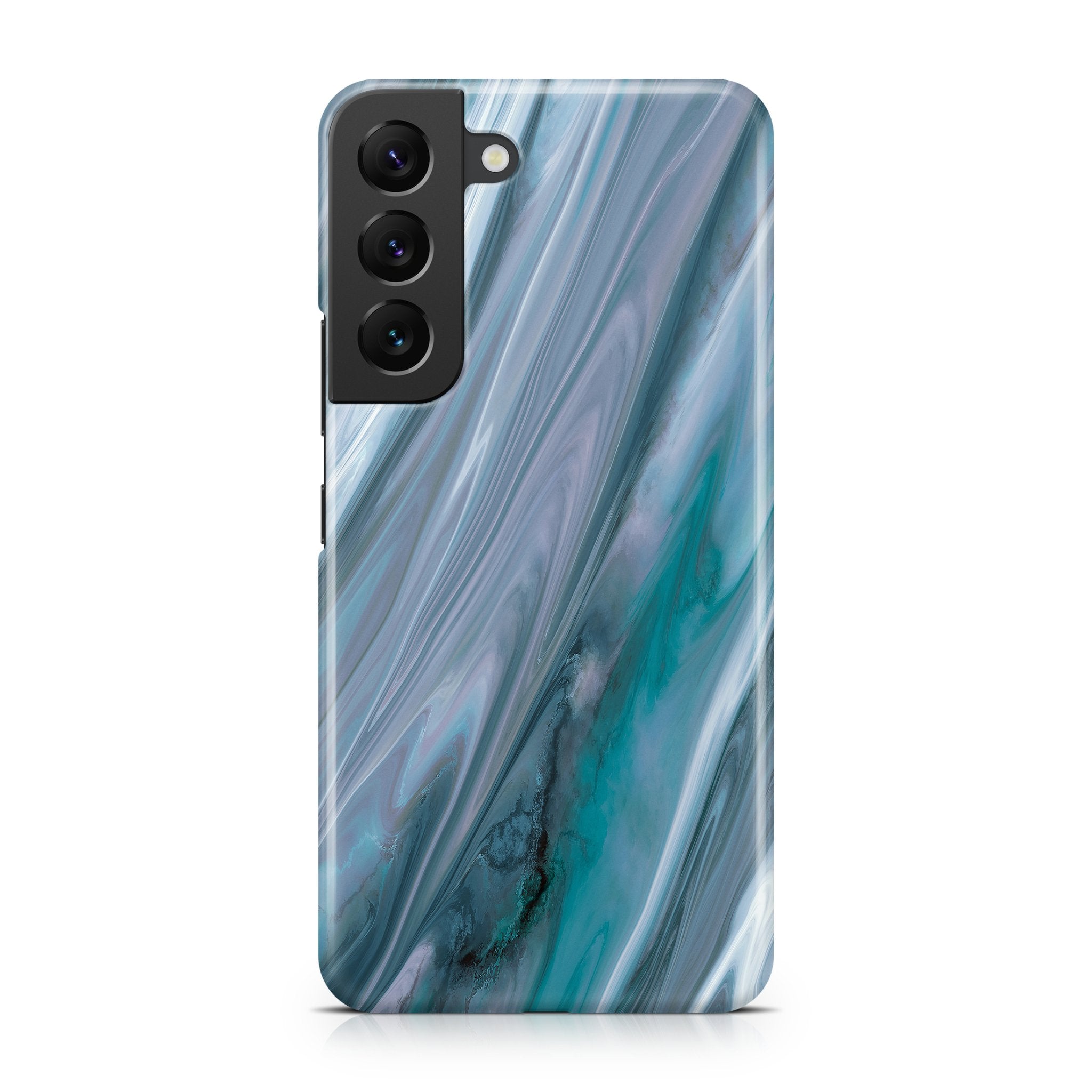 Grey & Turquoise Agate - Samsung phone case designs by CaseSwagger
