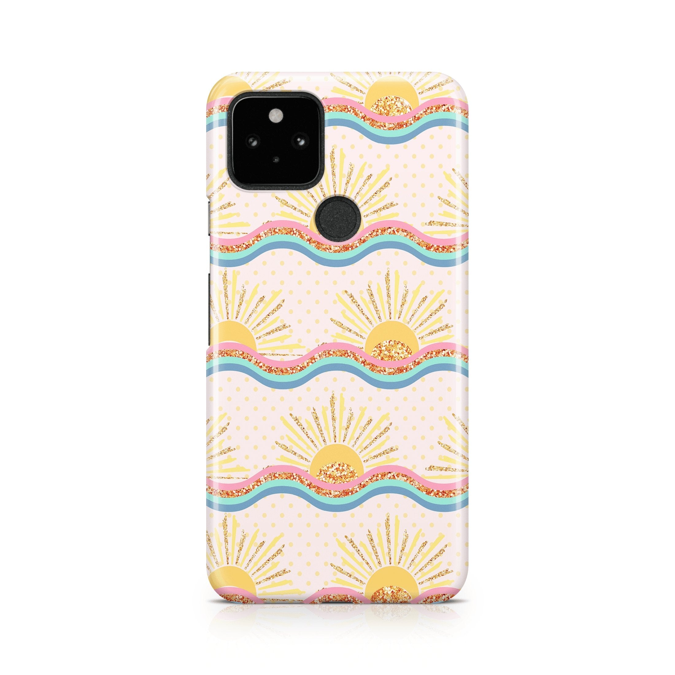 Happy Sun - Google phone case designs by CaseSwagger