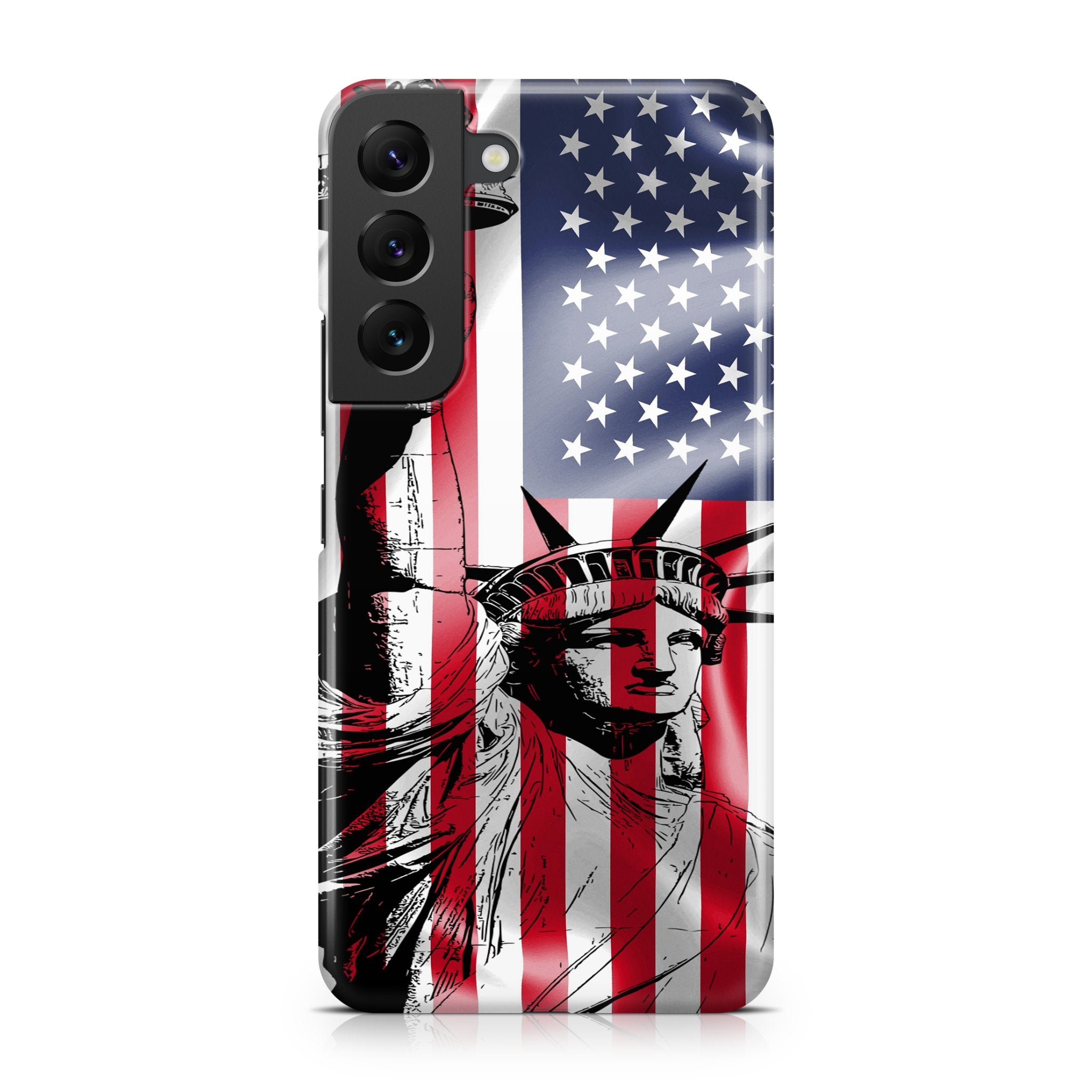 Lady Liberty American Flag - Samsung phone case designs by CaseSwagger