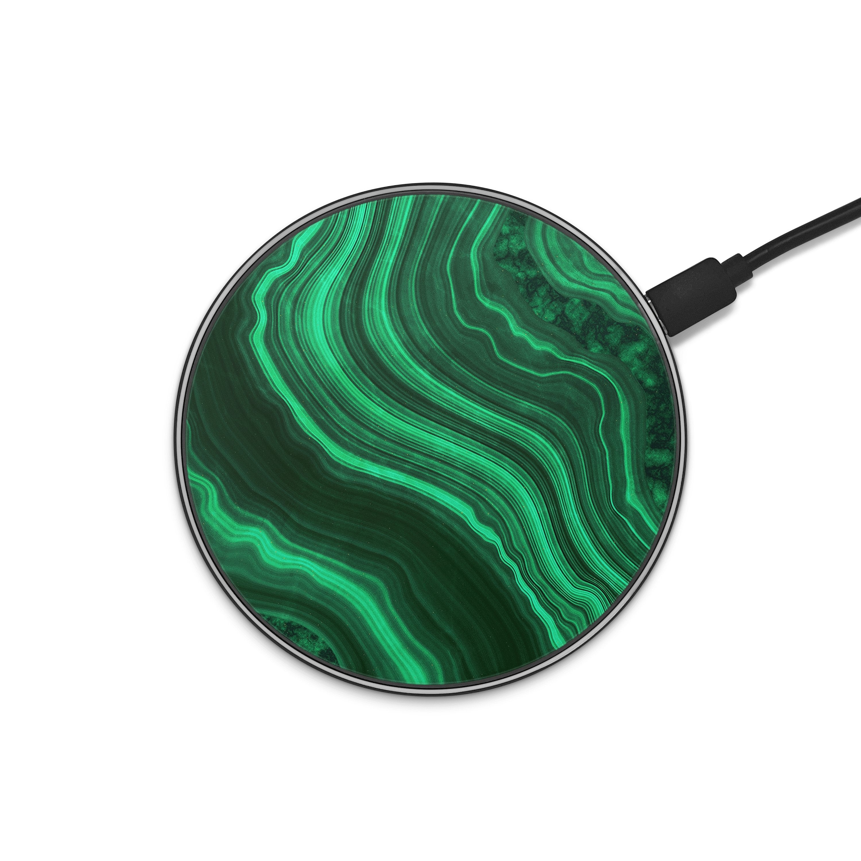 Malachite II Wireless Charger phone case designs by CaseSwagger