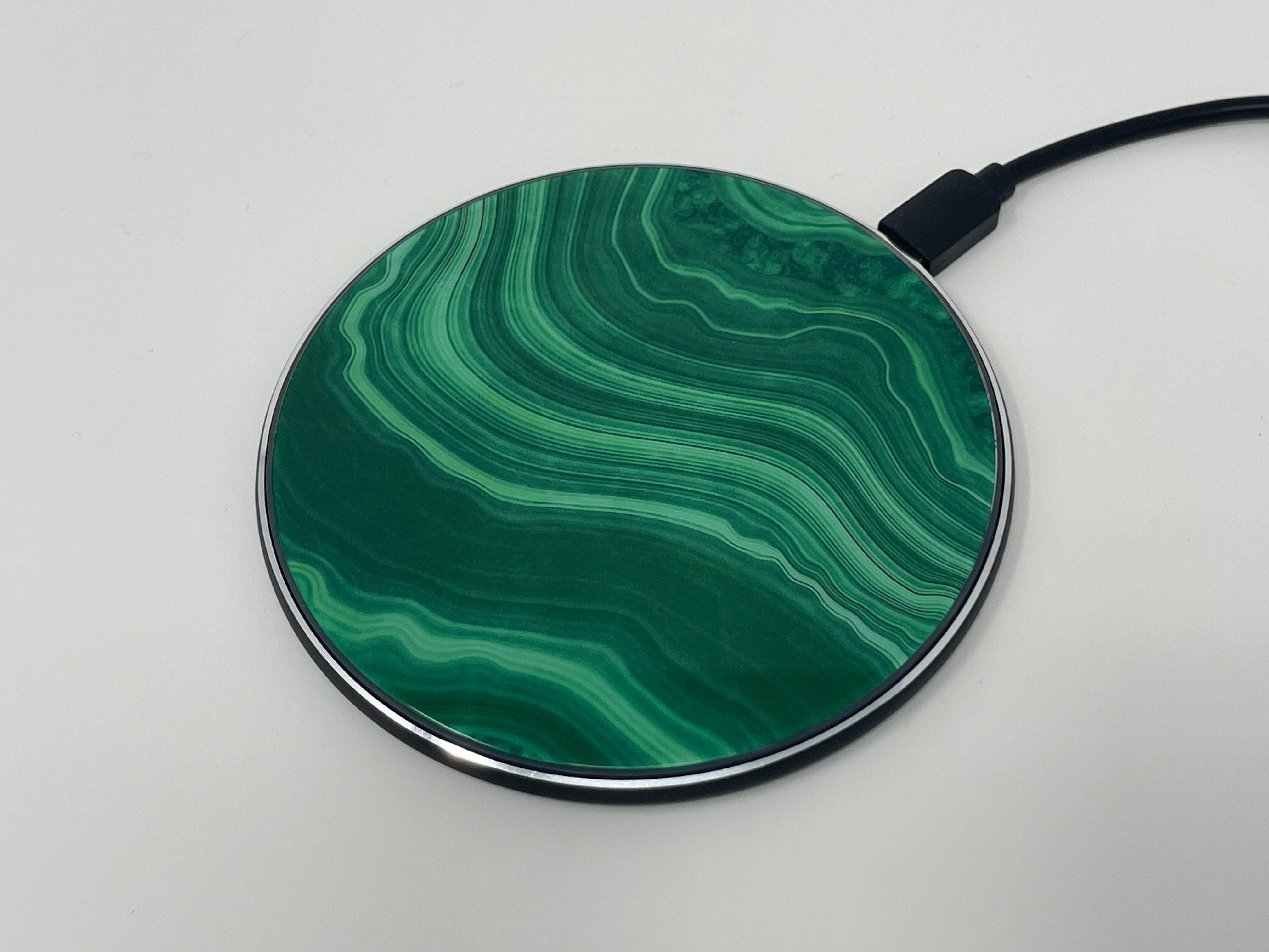 Malachite II Wireless Charger phone case designs by CaseSwagger