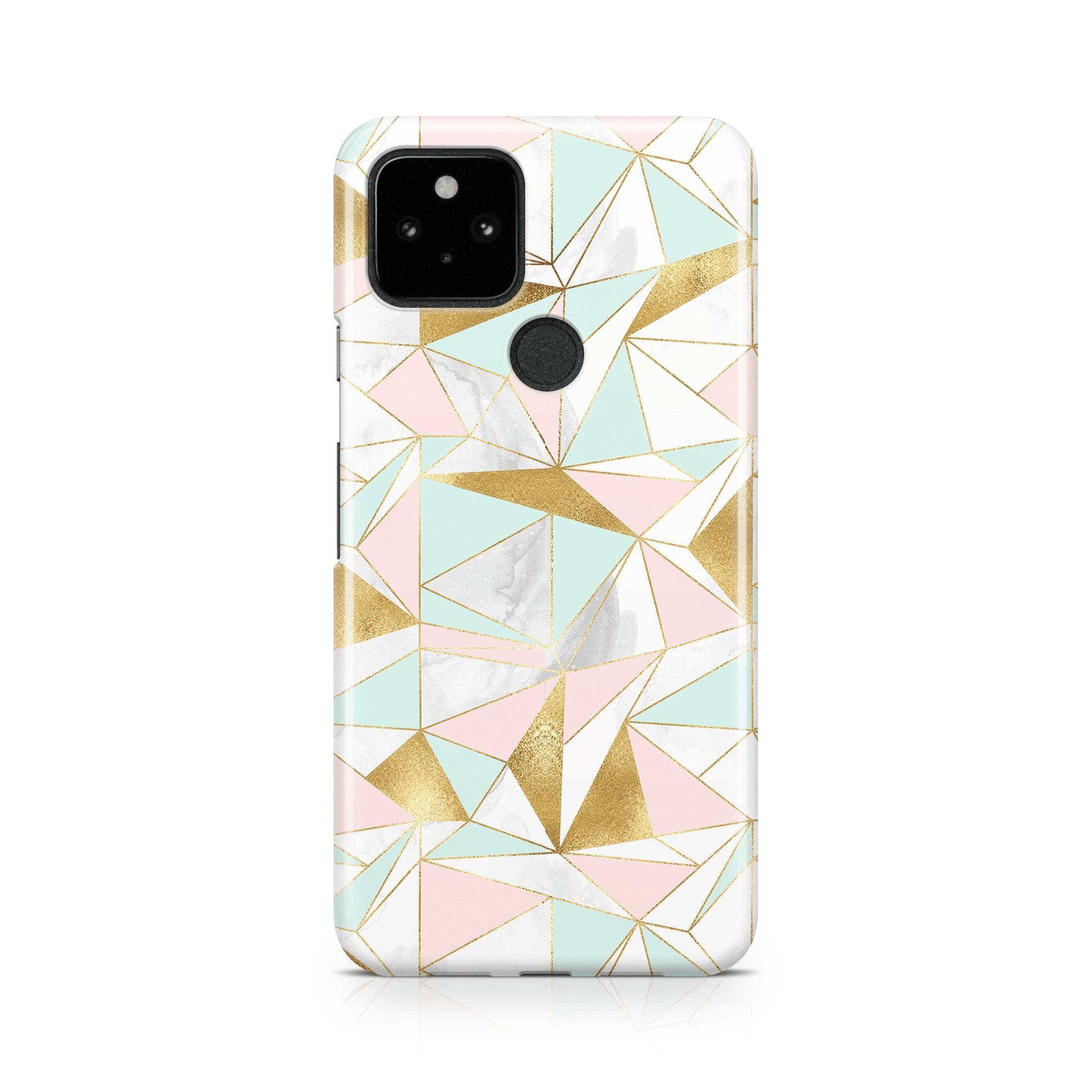 Mint Pink Gold I - Google phone case designs by CaseSwagger