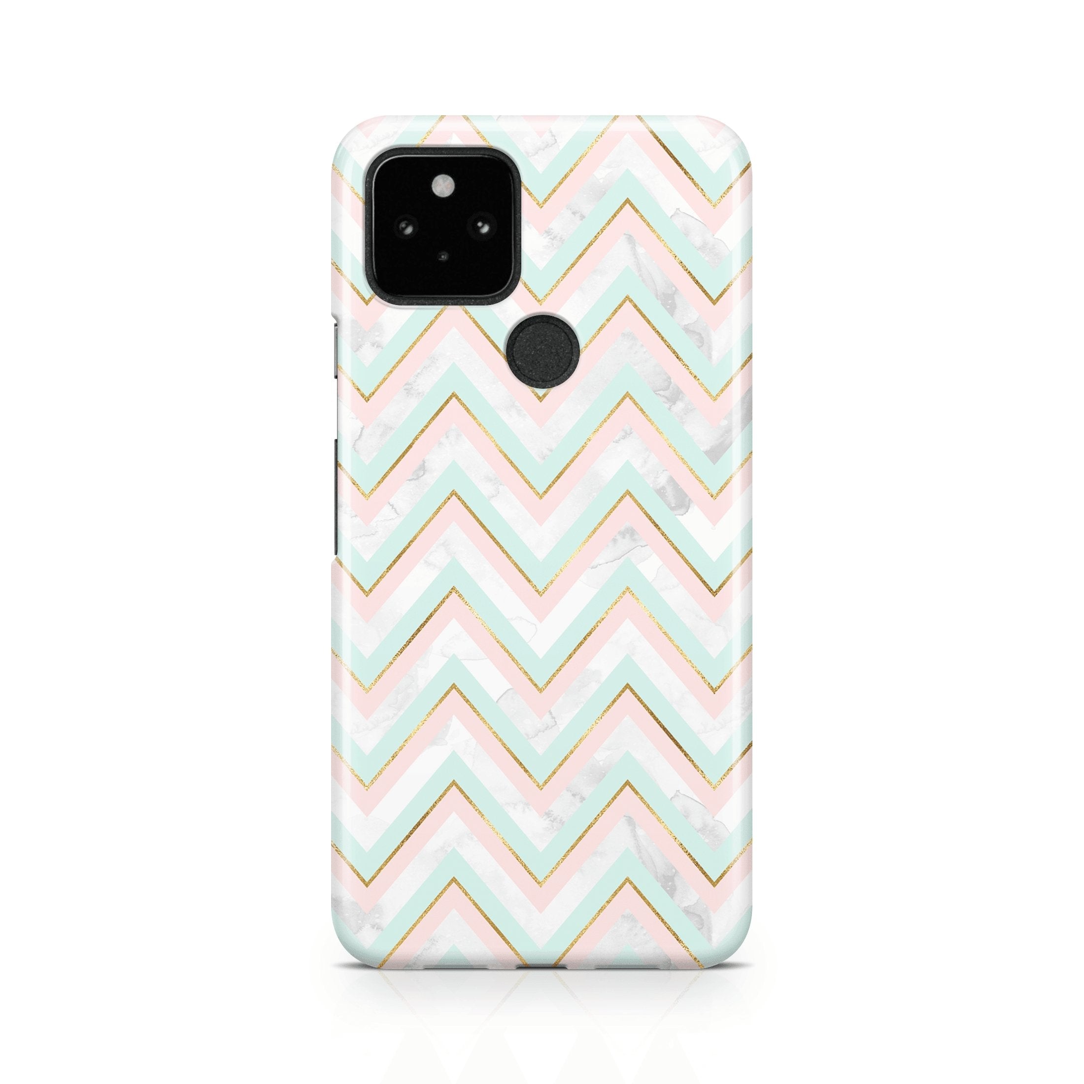 Mint Pink Gold IV - Google phone case designs by CaseSwagger