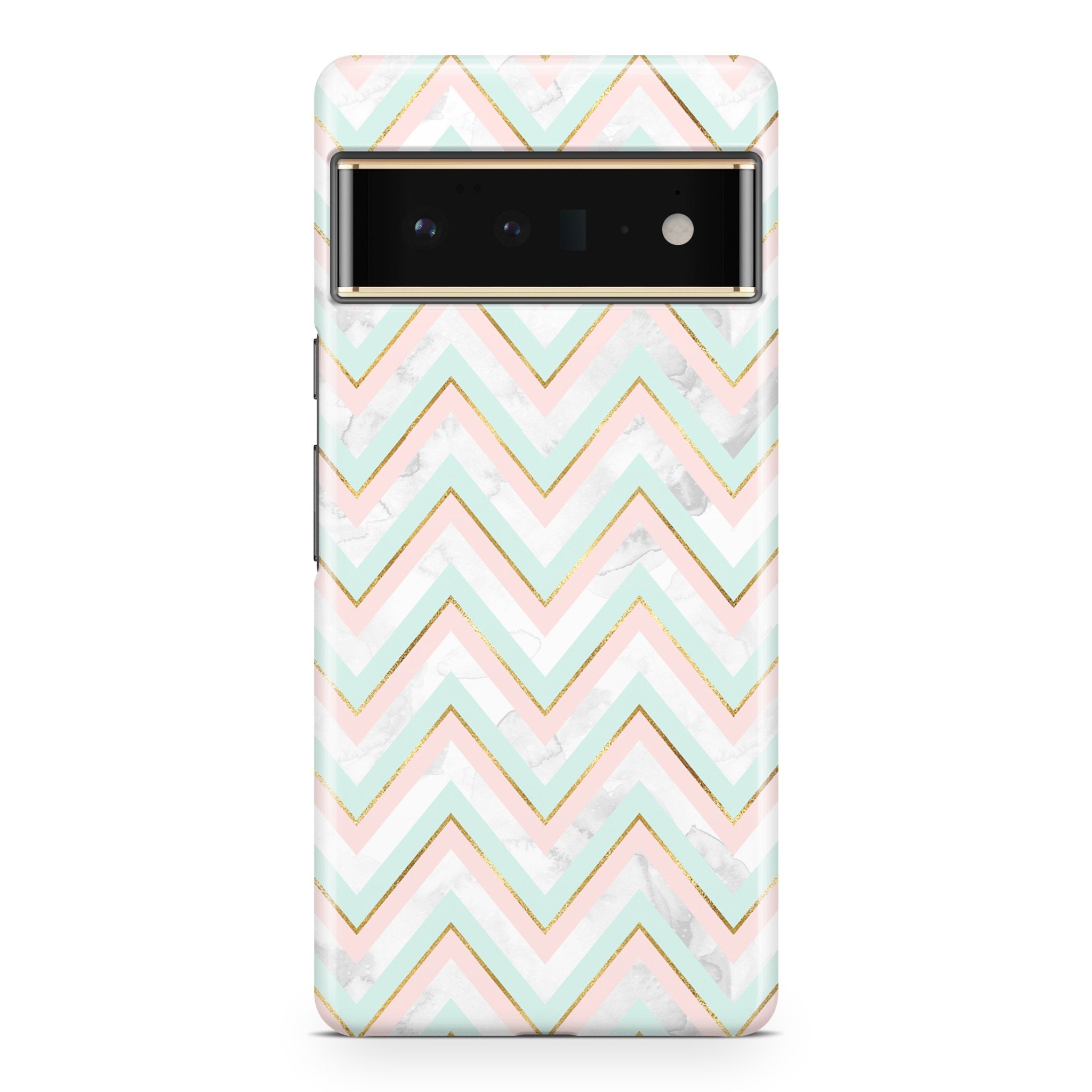 Mint Pink Gold IV - Google phone case designs by CaseSwagger