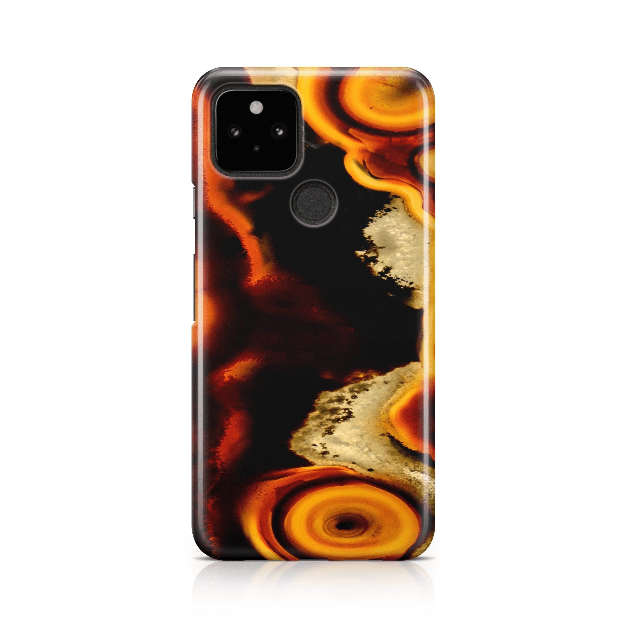 Orange Agate - Google phone case designs by CaseSwagger