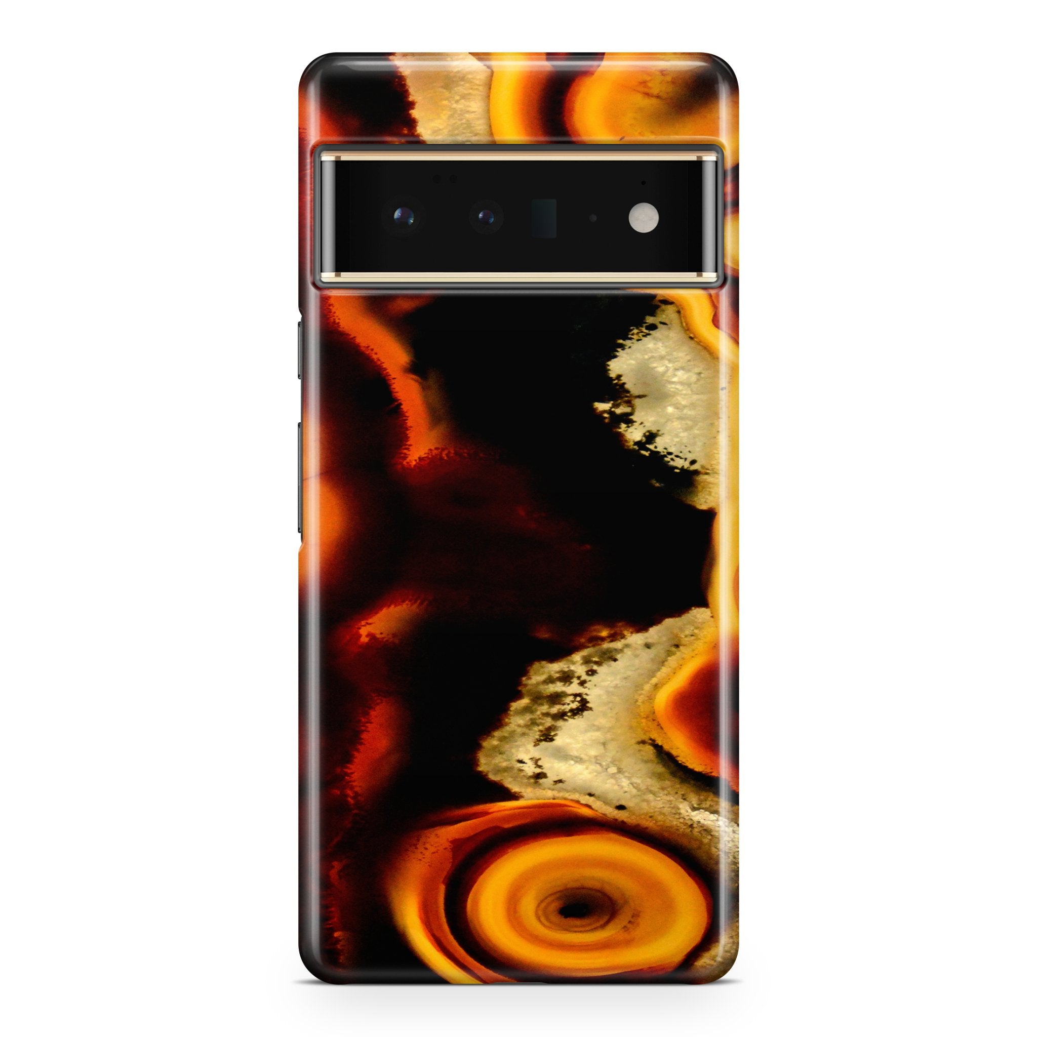 Orange Agate - Google phone case designs by CaseSwagger