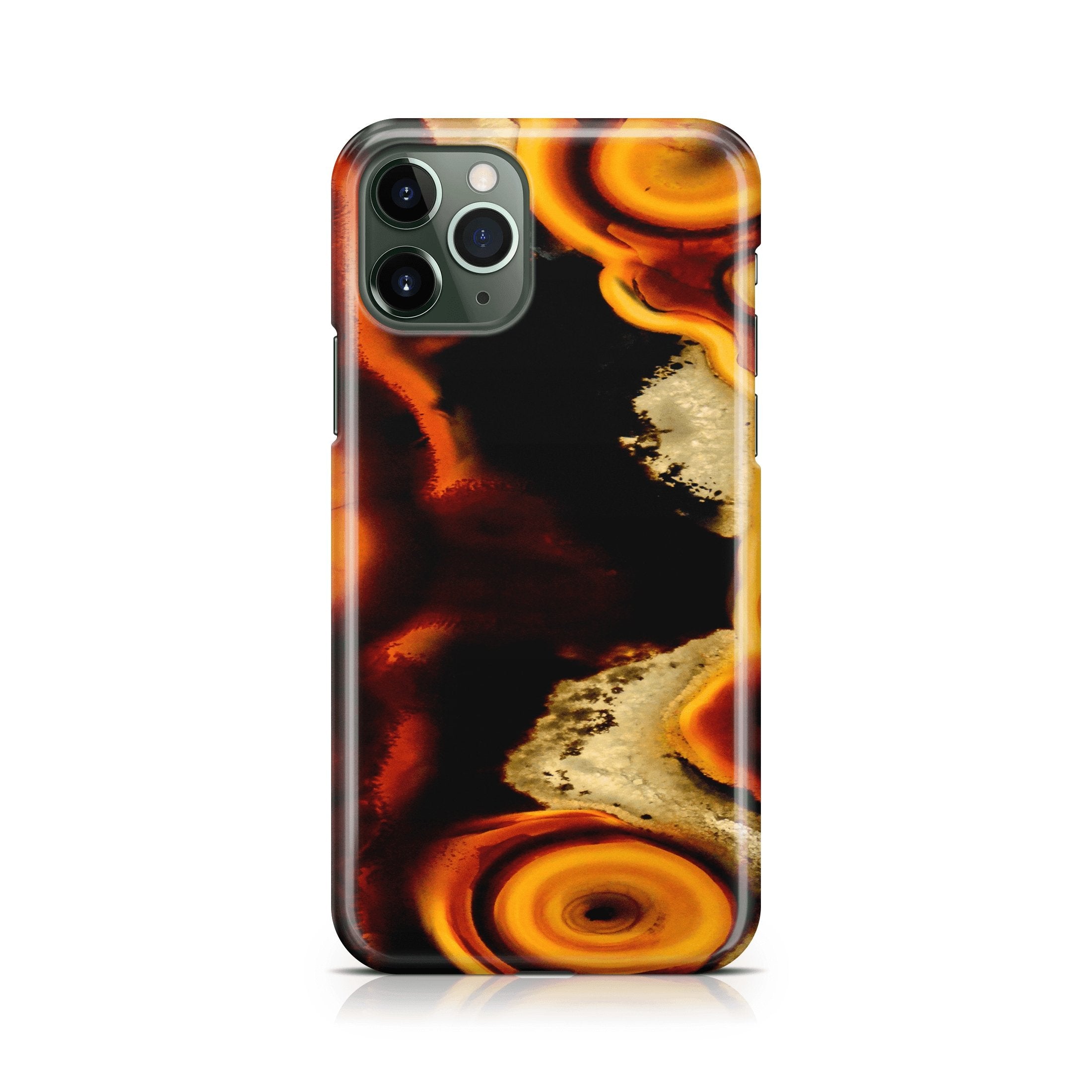 Orange Agate - iPhone phone case designs by CaseSwagger