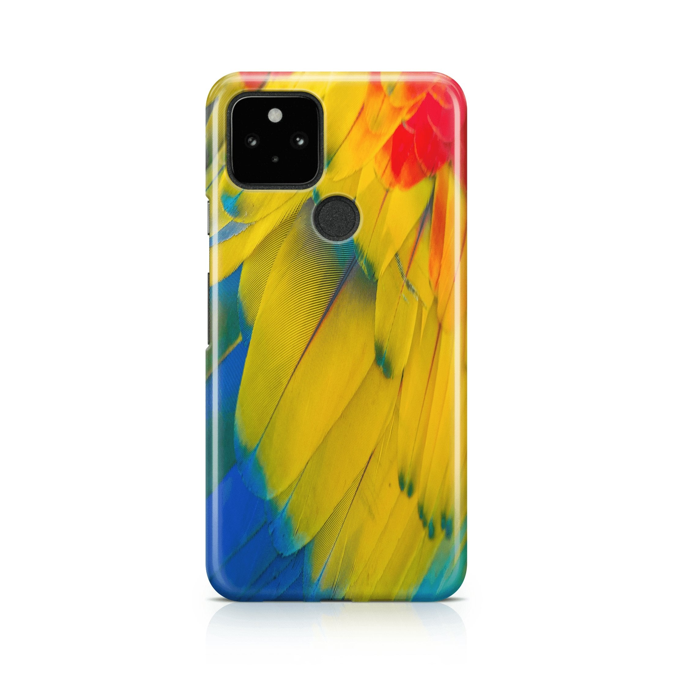 Parrot Feathers - Google phone case designs by CaseSwagger
