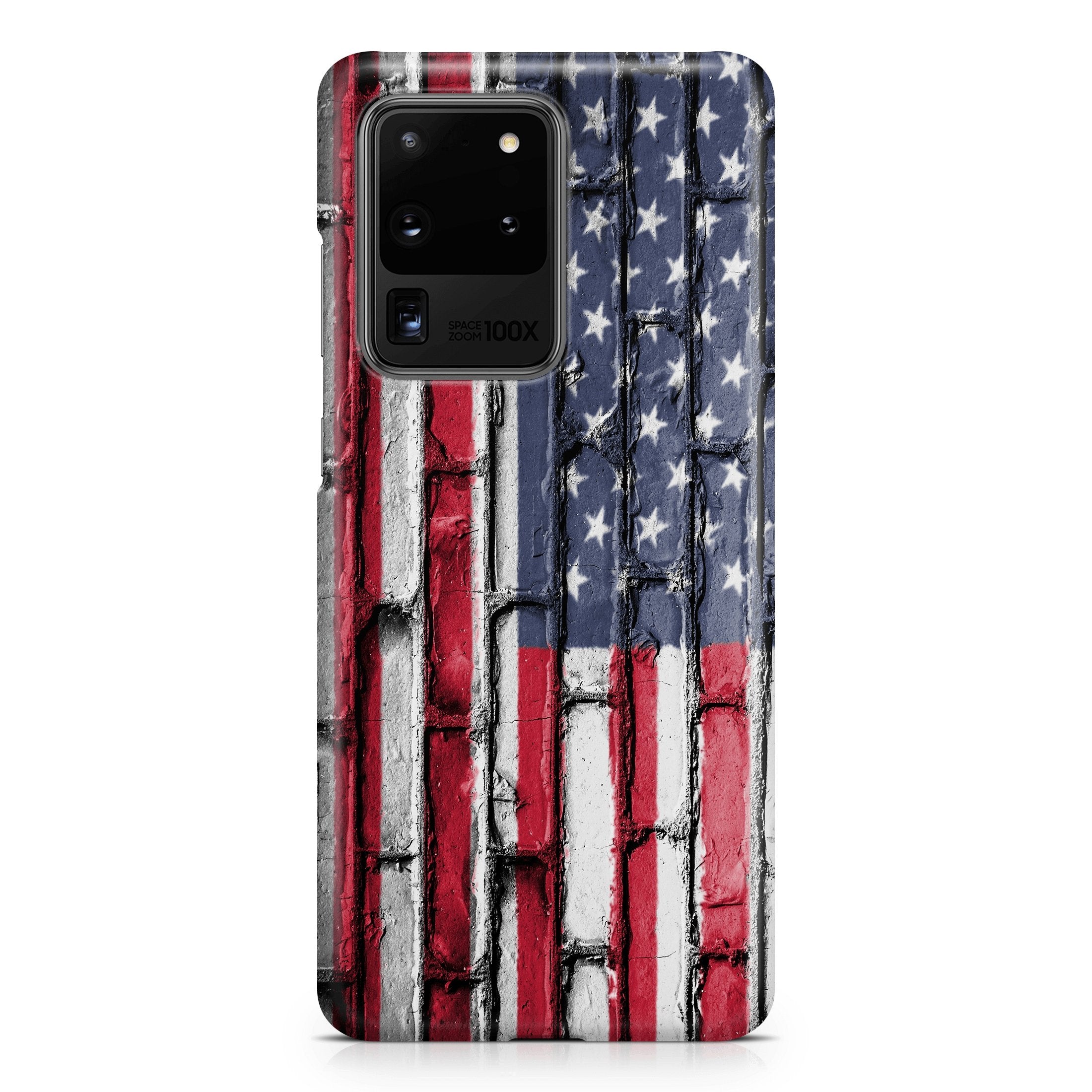 Patriotic Bricks - Samsung phone case designs by CaseSwagger