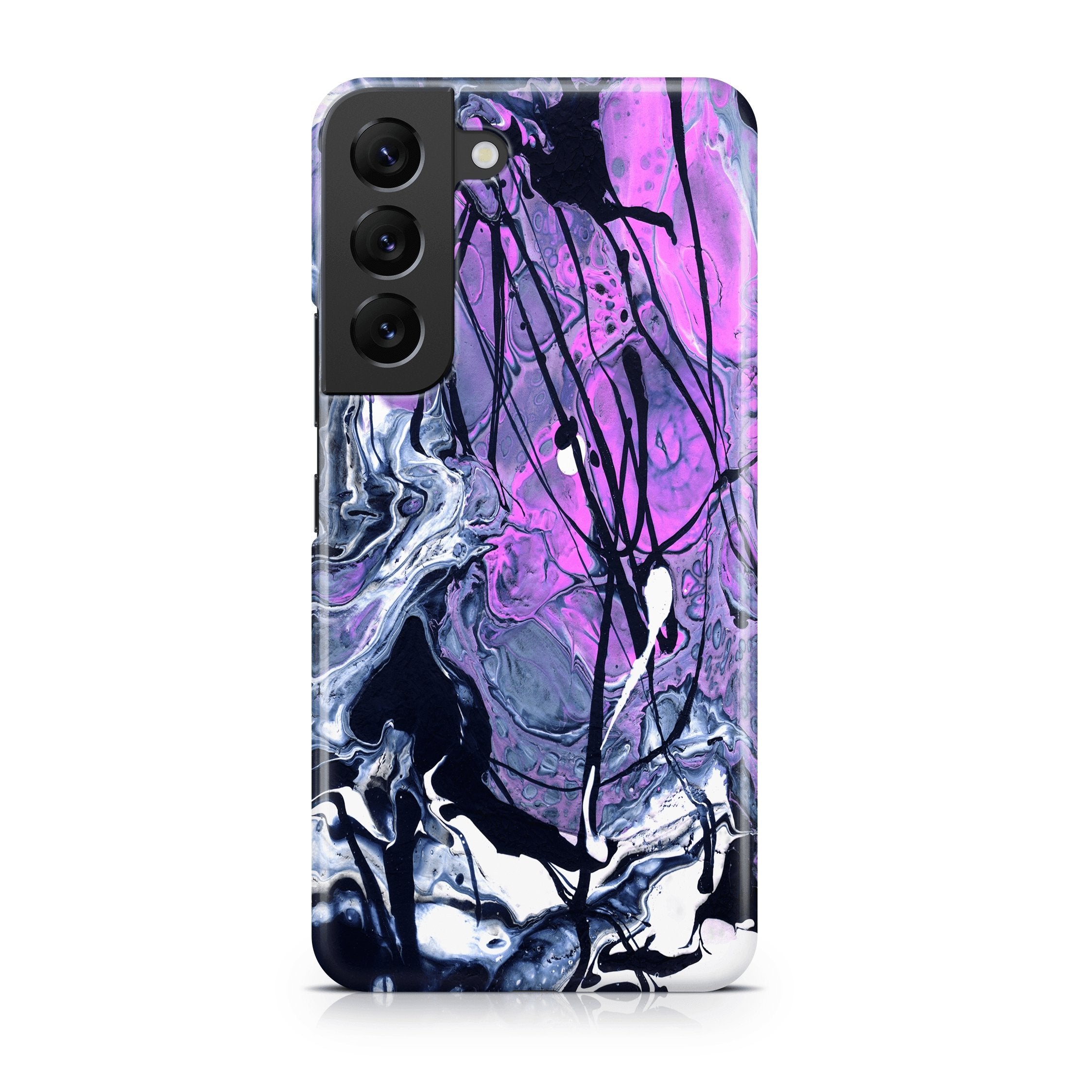 Pink Fluid Acrylic - Samsung phone case designs by CaseSwagger 