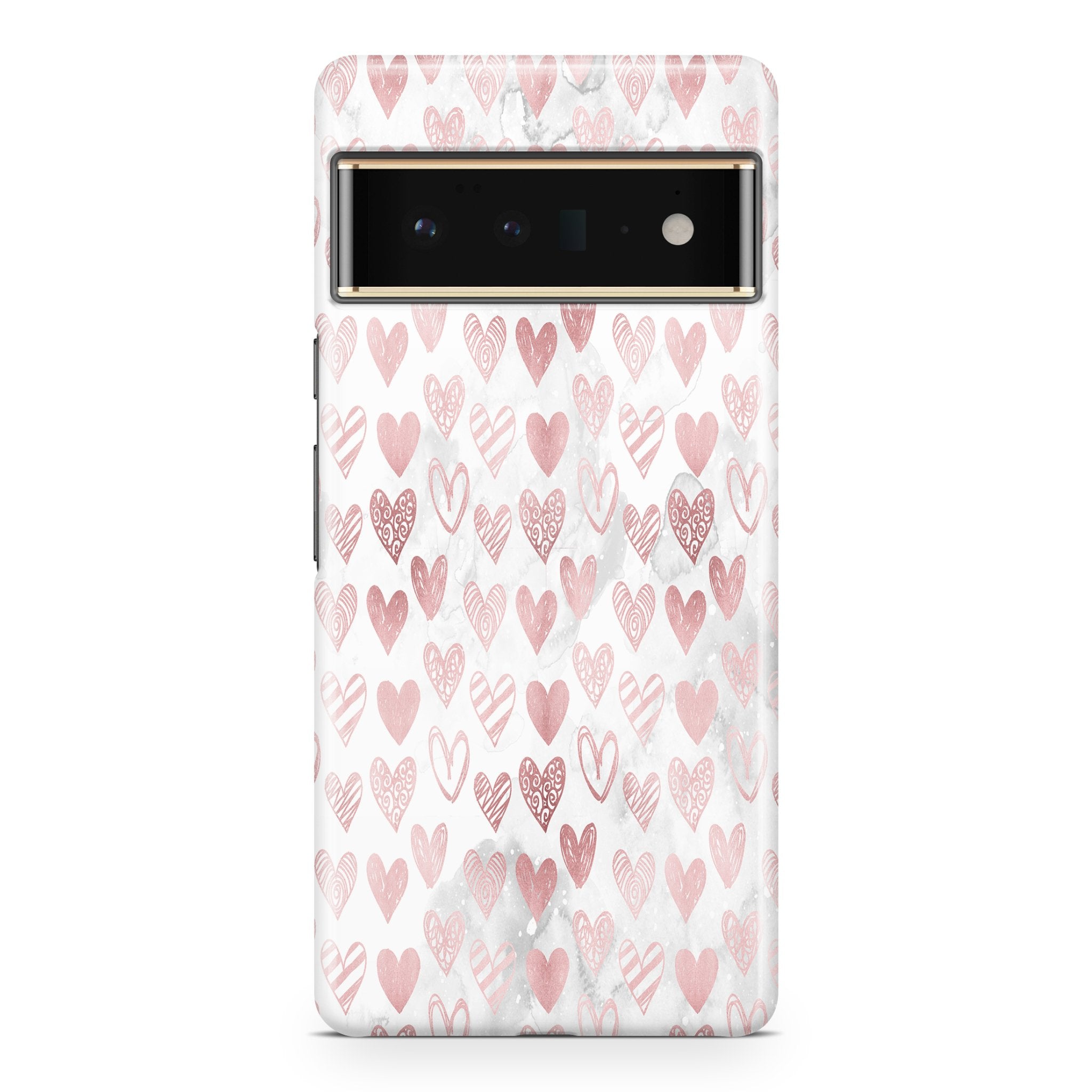 Pink Heart - Google phone case designs by CaseSwagger