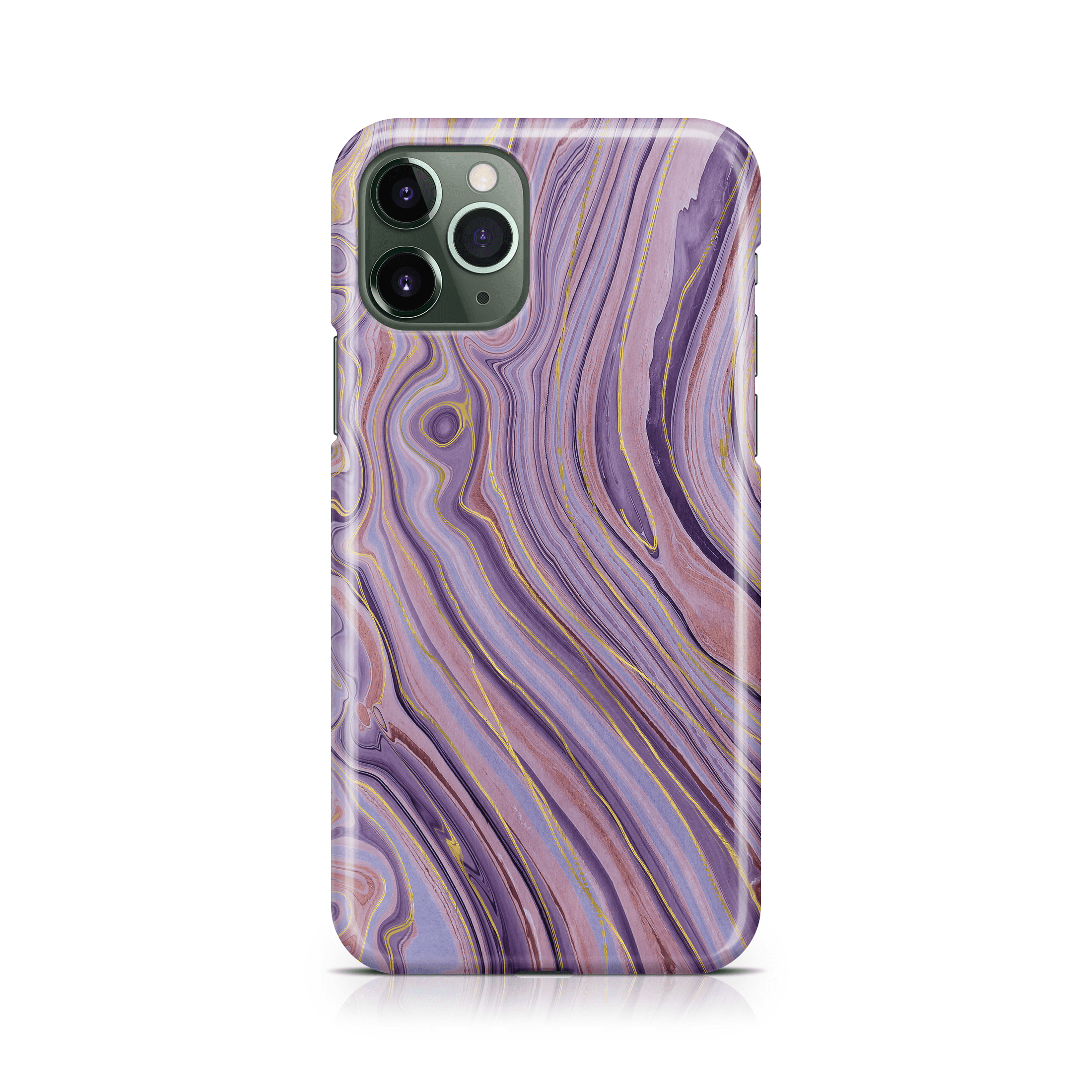 Pink Purple Agate - iPhone phone case designs by CaseSwagger