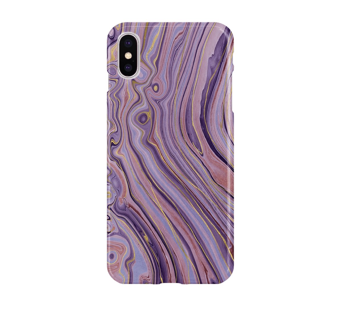Pink Purple Agate - iPhone phone case designs by CaseSwagger