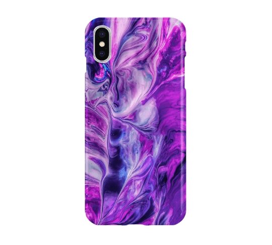 Pink & Blue Abstract - iPhone phone case designs by CaseSwagger